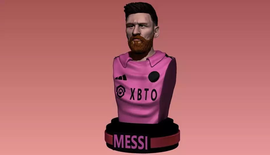 MESSI BUST INTER MIAMI SOCCER  3D print model_0