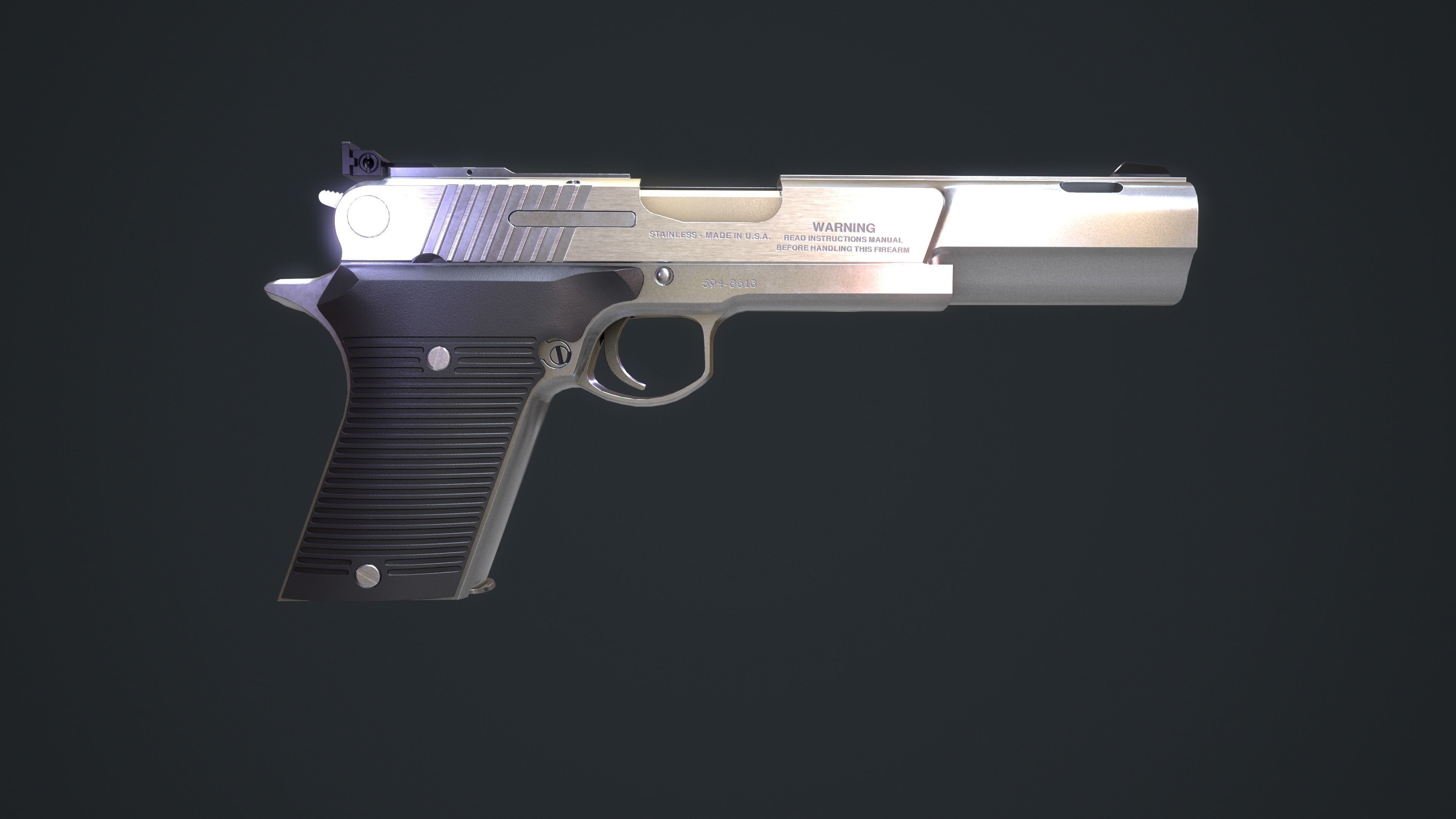AMT V AutoMag Low-poly 3D model_4