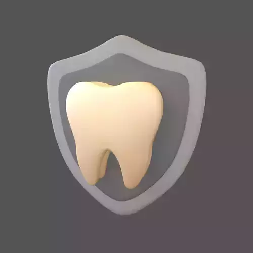 Protect Tooth Emoji v1 005 Low-poly 3D model Protect Tooth Emoji v1 005 Low-poly 3D model