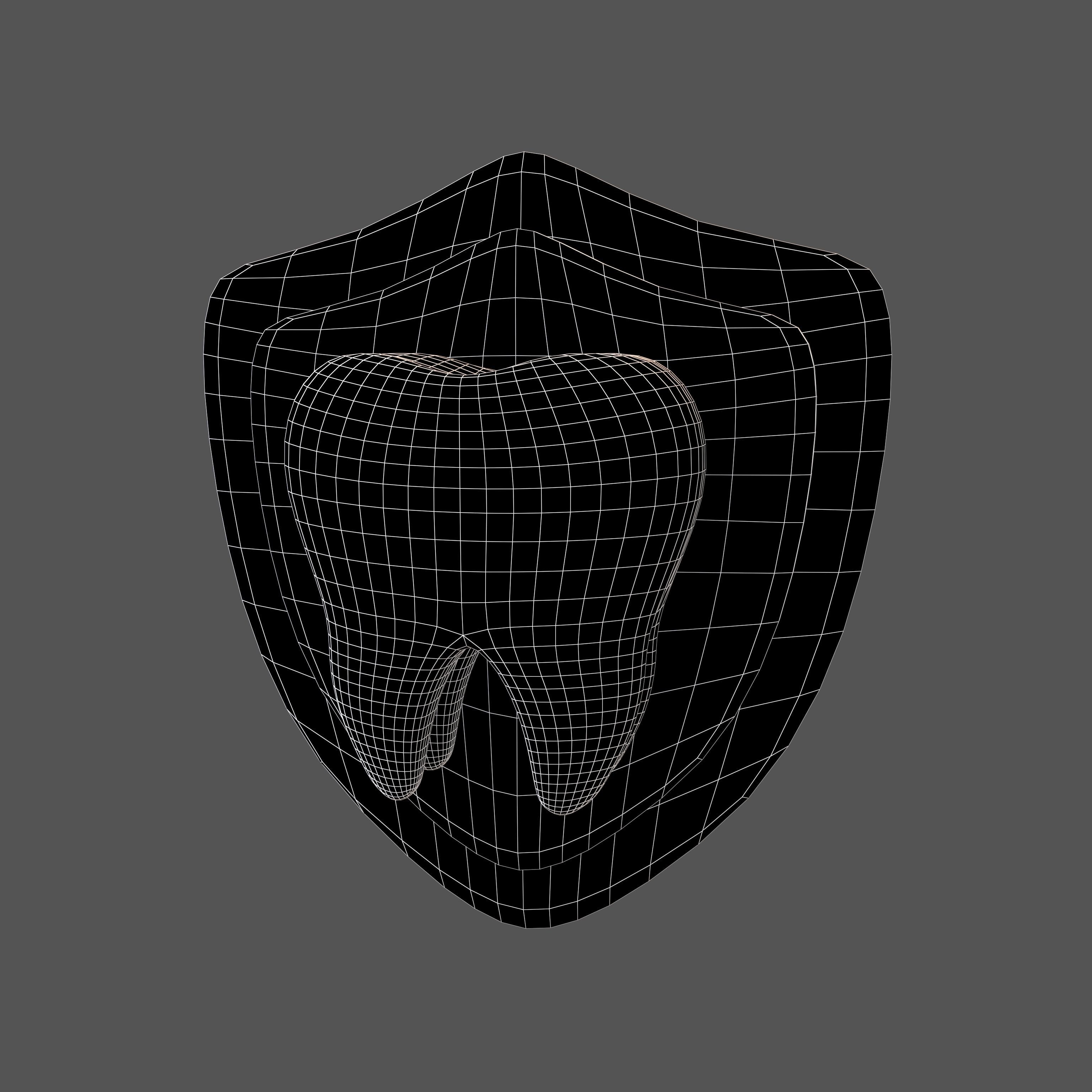 Protect Tooth Emoji v1 005 Low-poly 3D model_4
