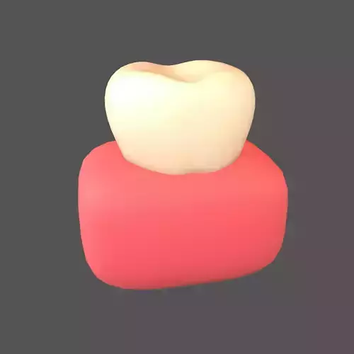 Tooth With Gums Emoji v1 002