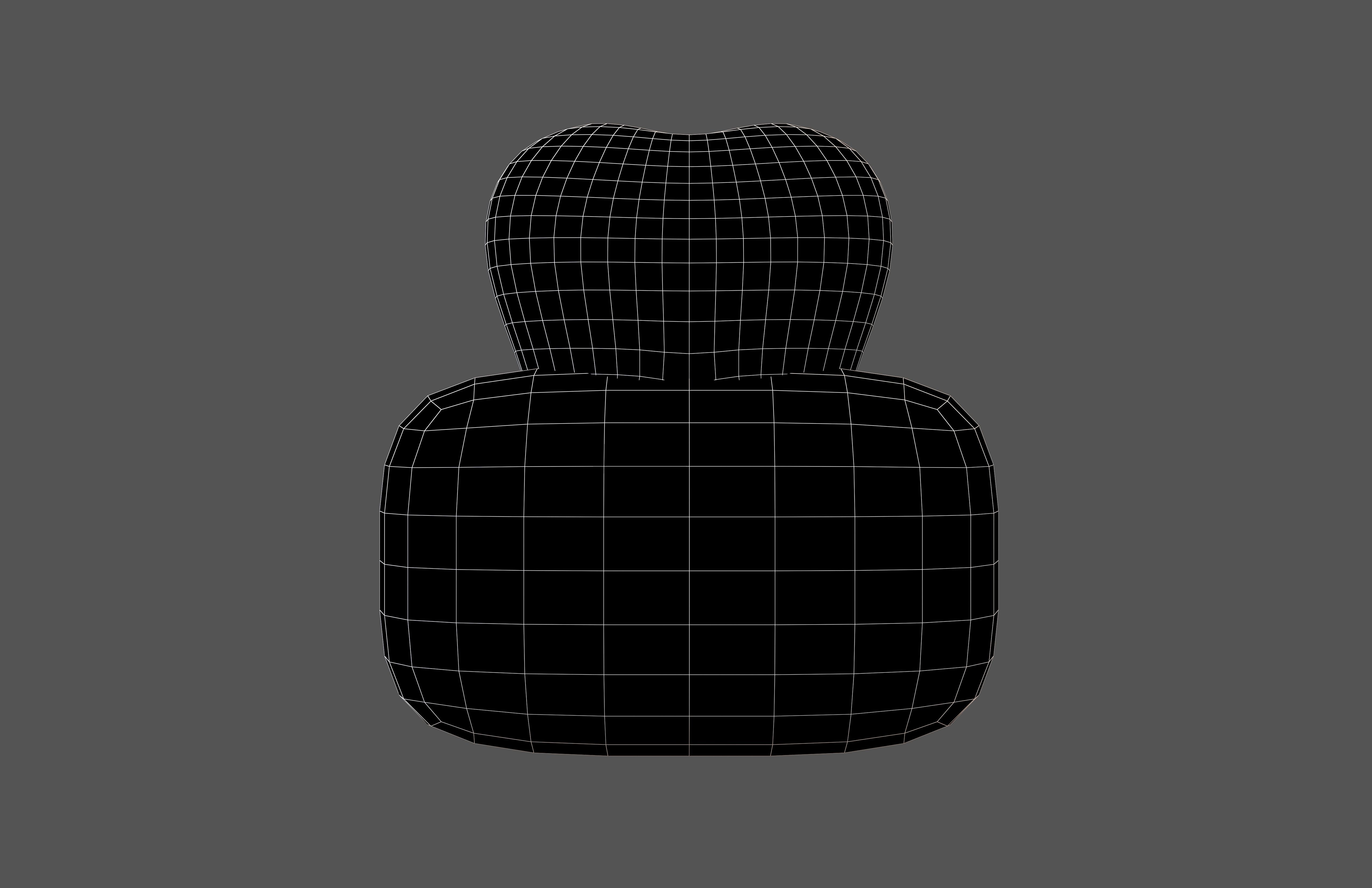 Tooth With Gums Emoji v1 005 Low-poly 3D model_5