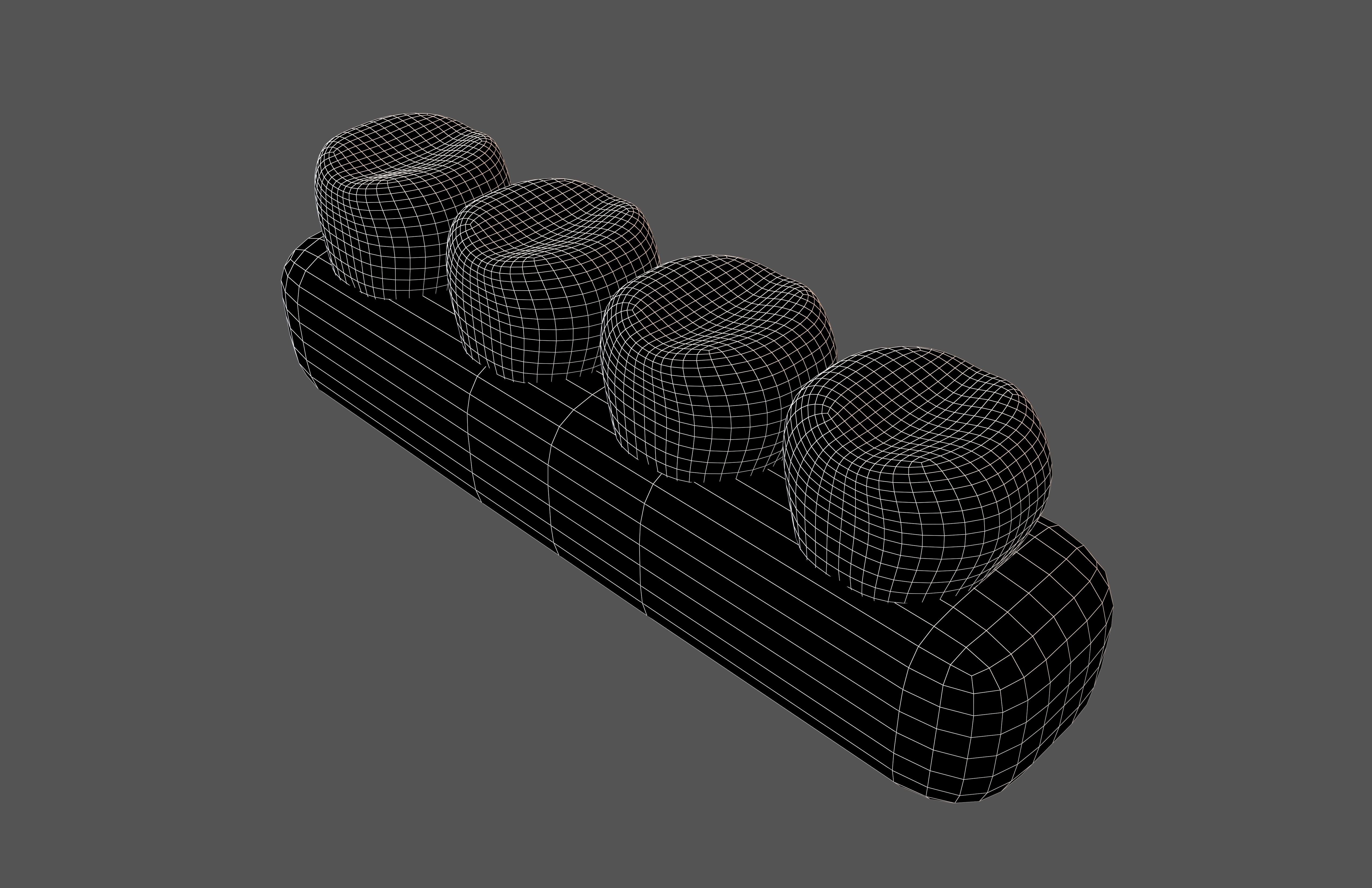 Tooth With Gums Emoji v2 001 Low-poly 3D model_5