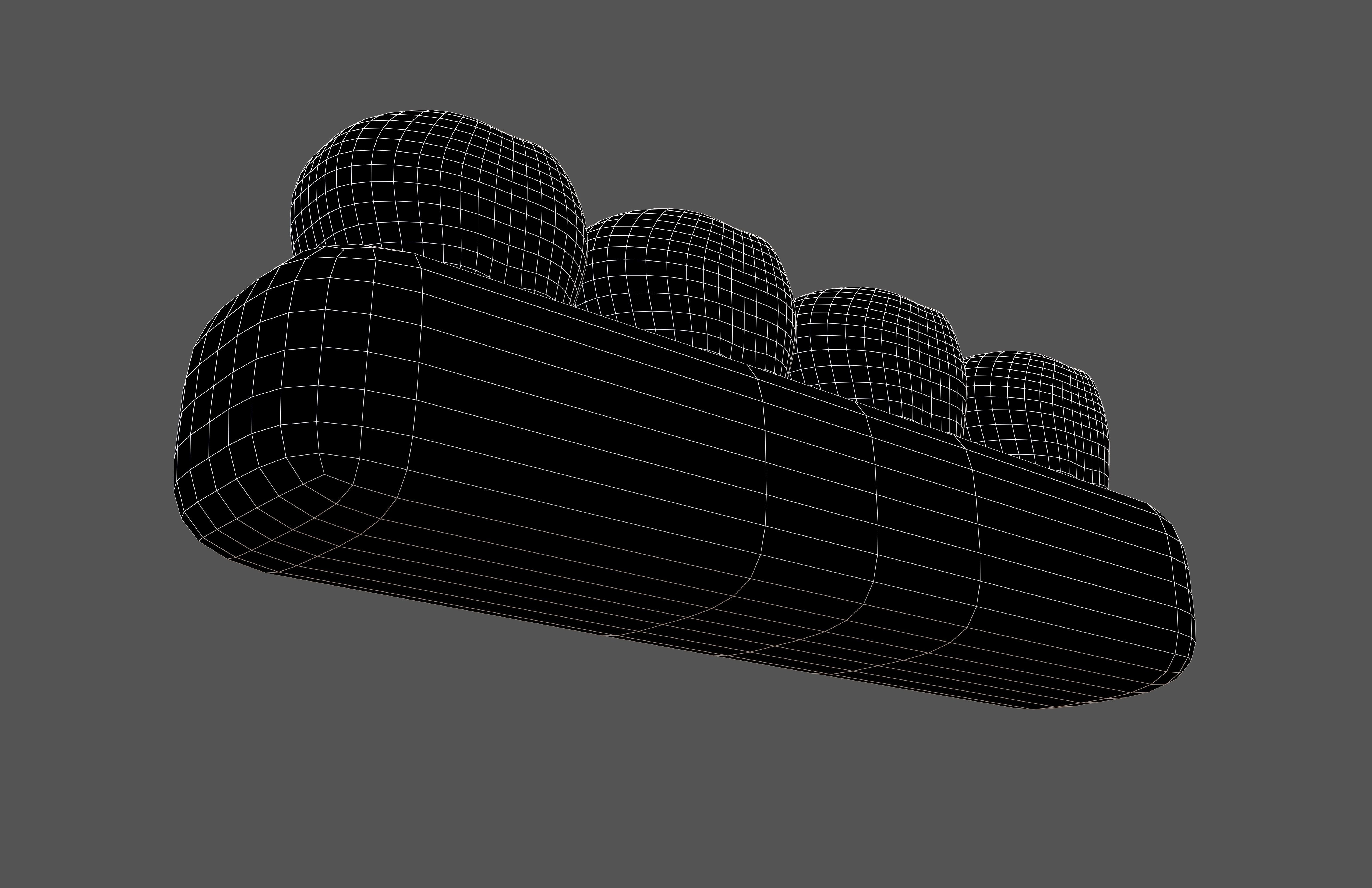 Tooth With Gums Emoji v2 001 Low-poly 3D model_7