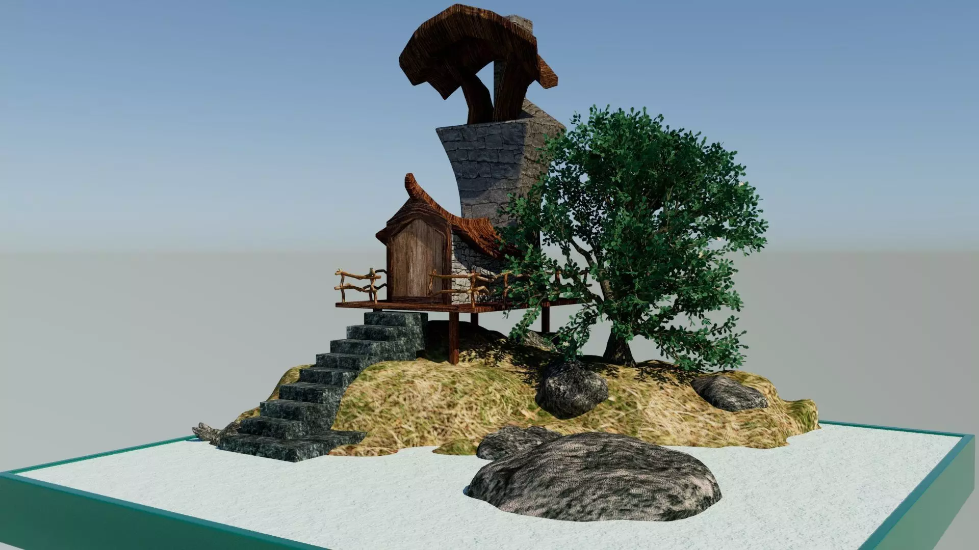 Island Miniature 3D model_0