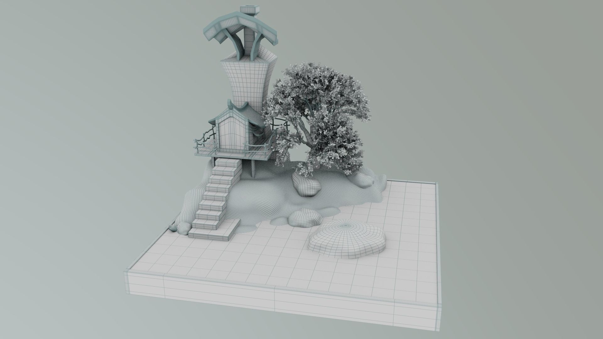 Island Miniature 3D model_9