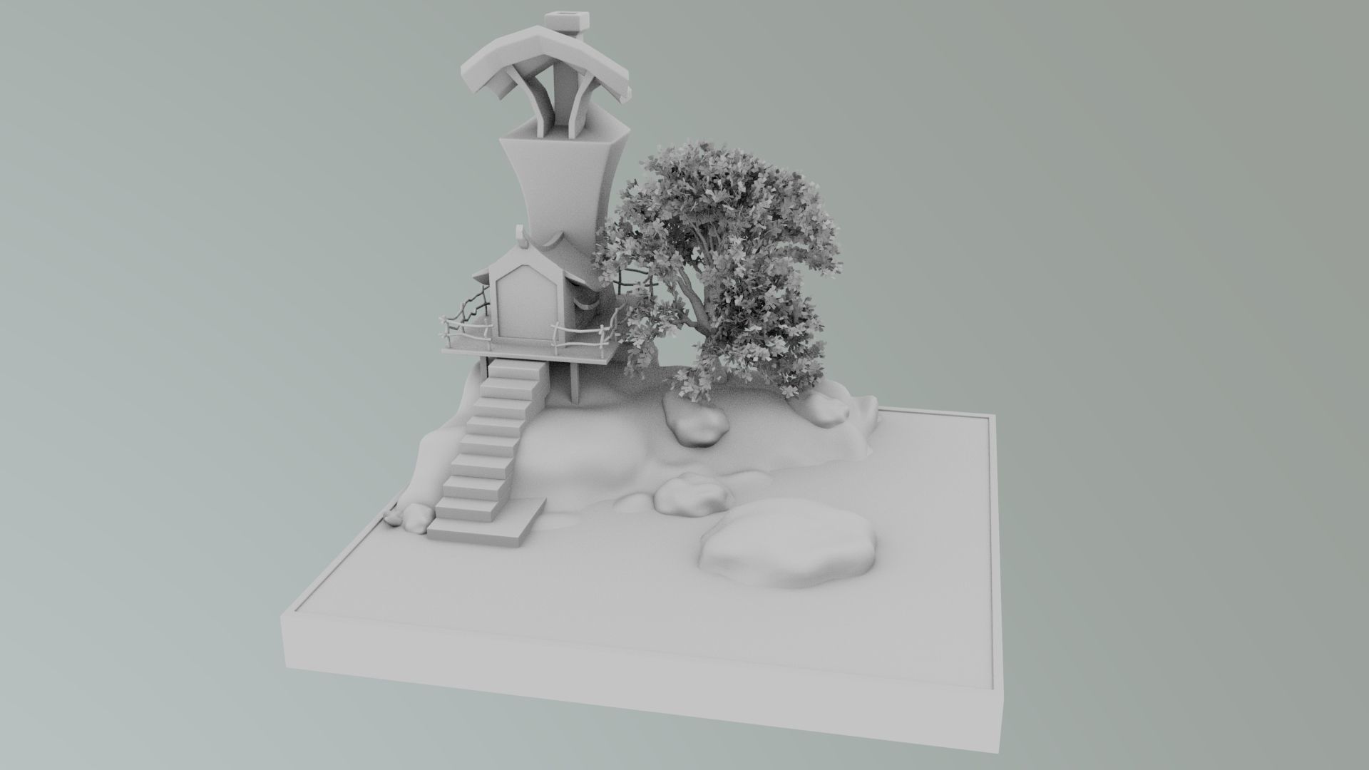 Island Miniature 3D model_8