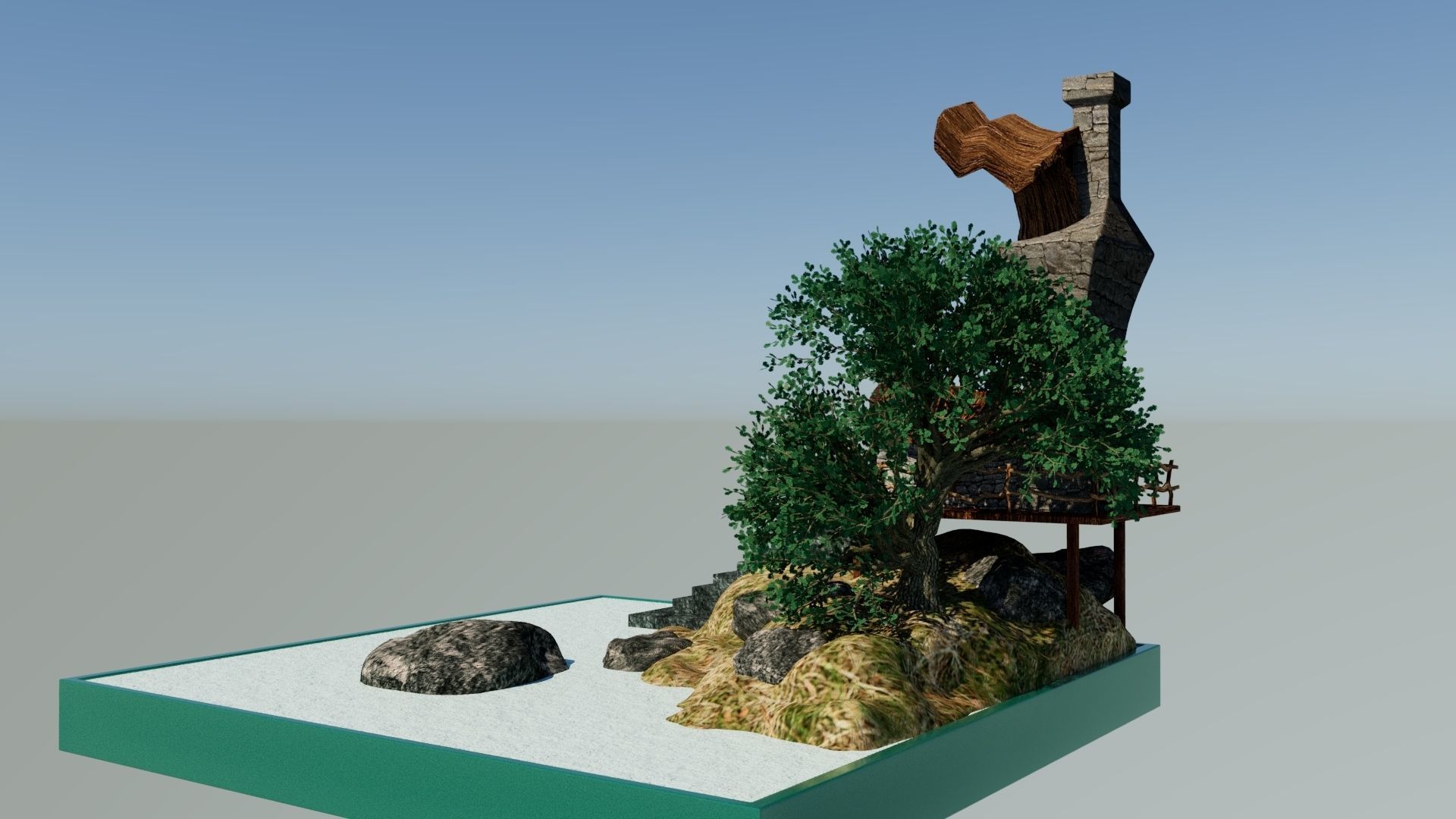 Island Miniature 3D model_3