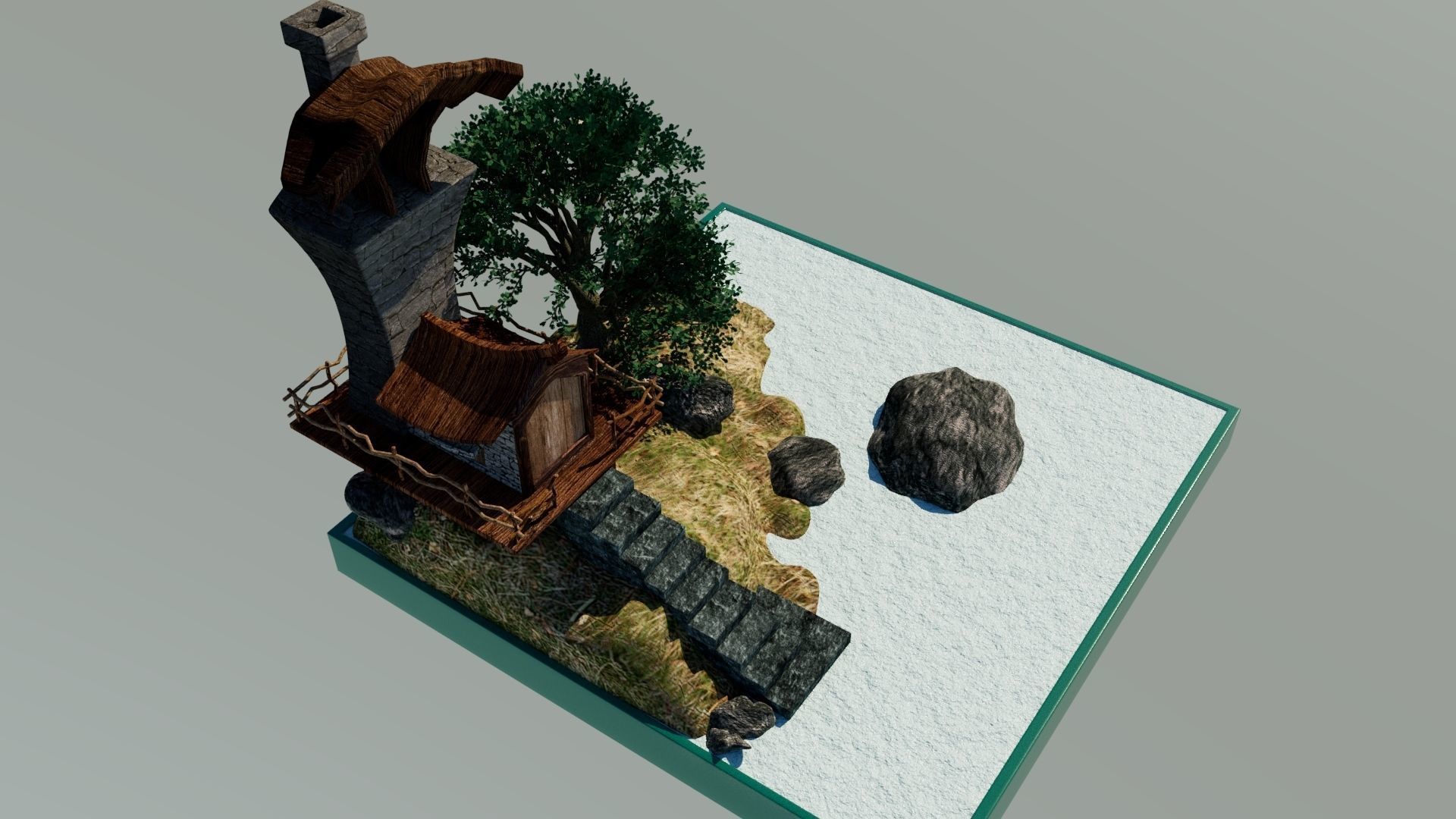 Island Miniature 3D model_5