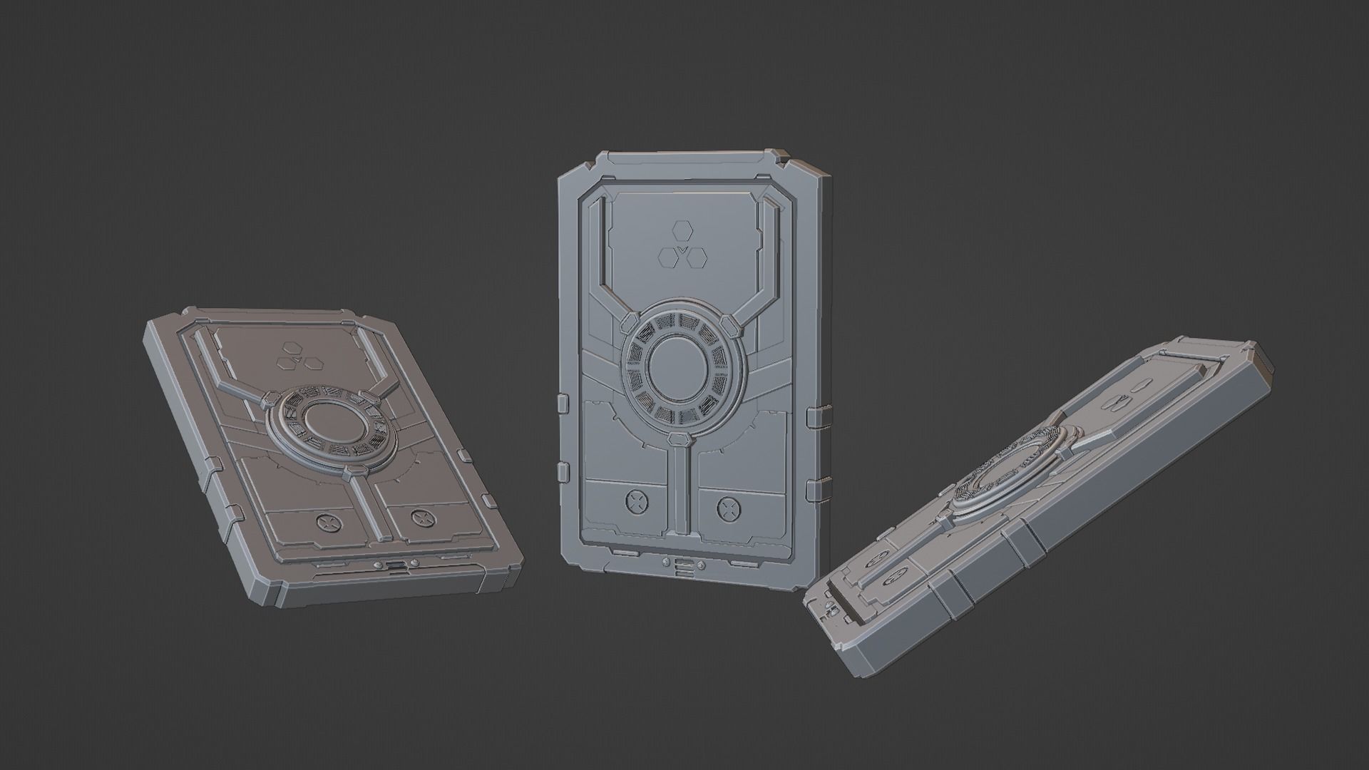 Sci-Fi card 3D model_40