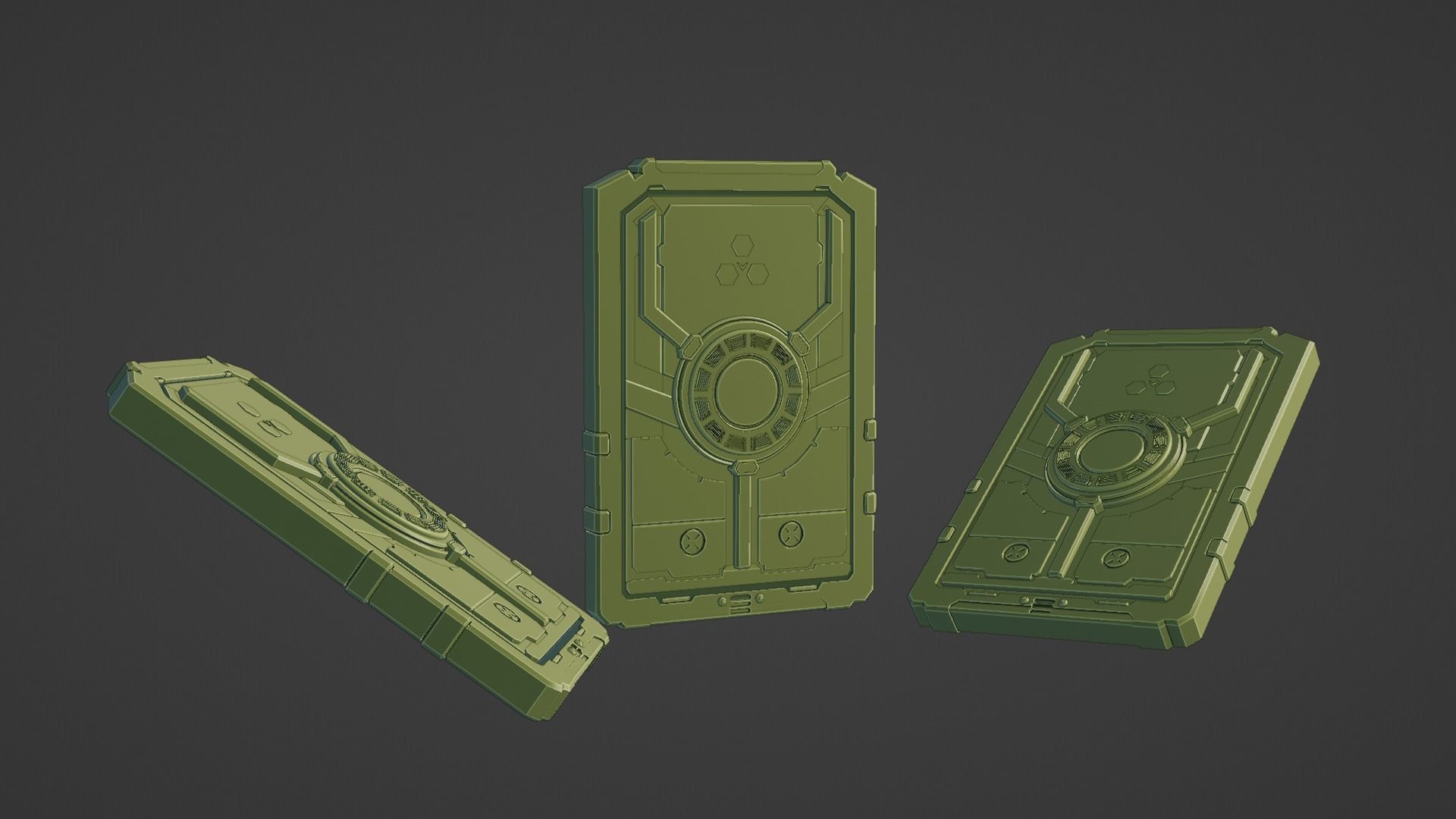 Sci-Fi card 3D model_53