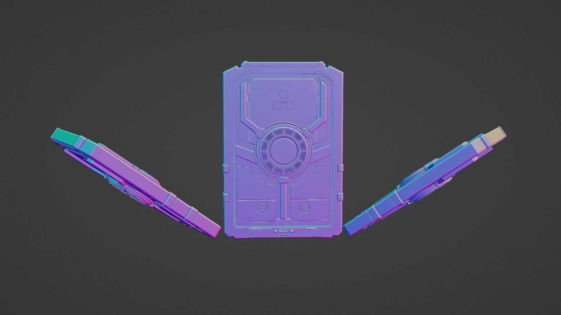 Sci-Fi card 3D model_46