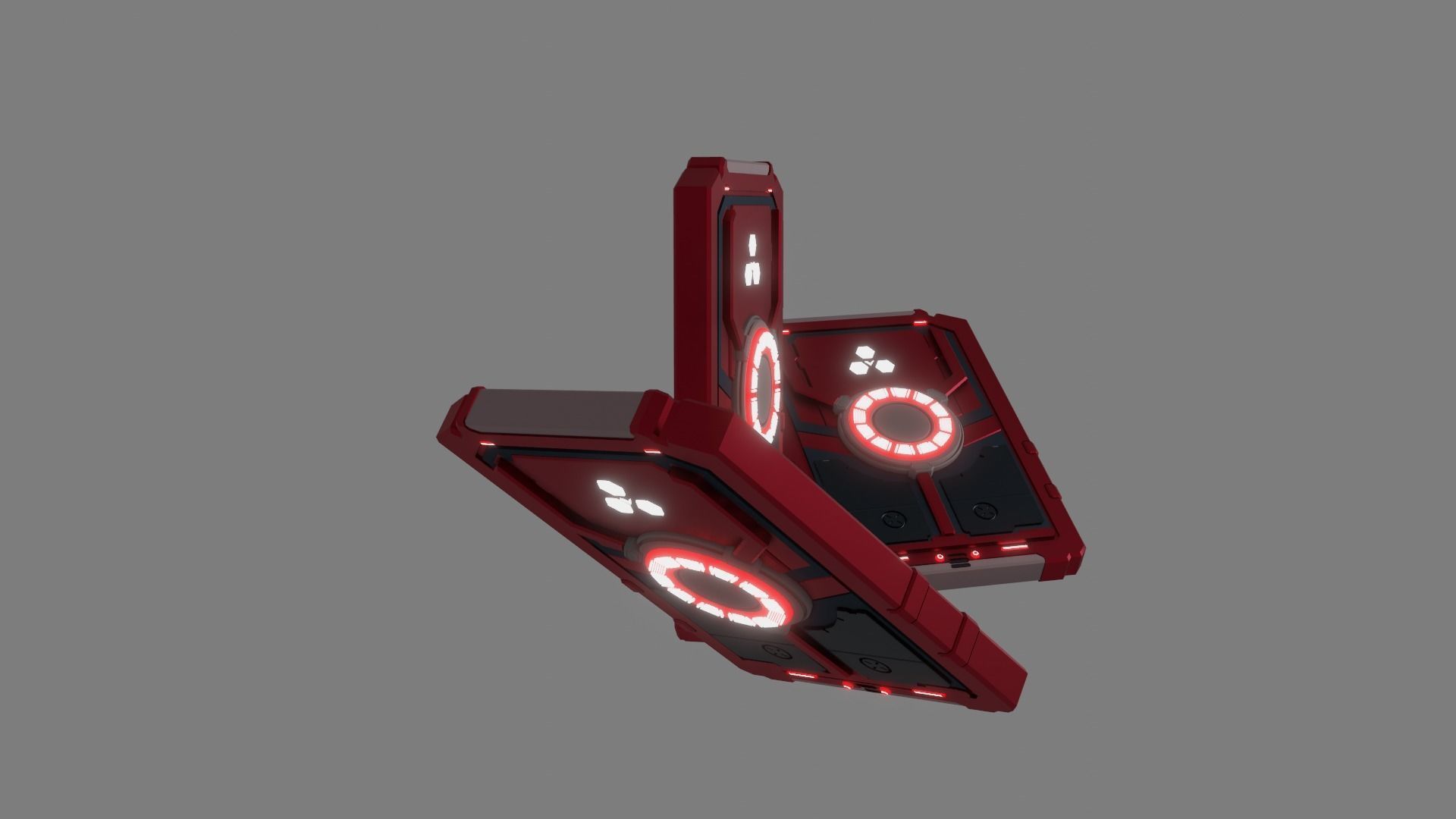 Sci-Fi card 3D model_3