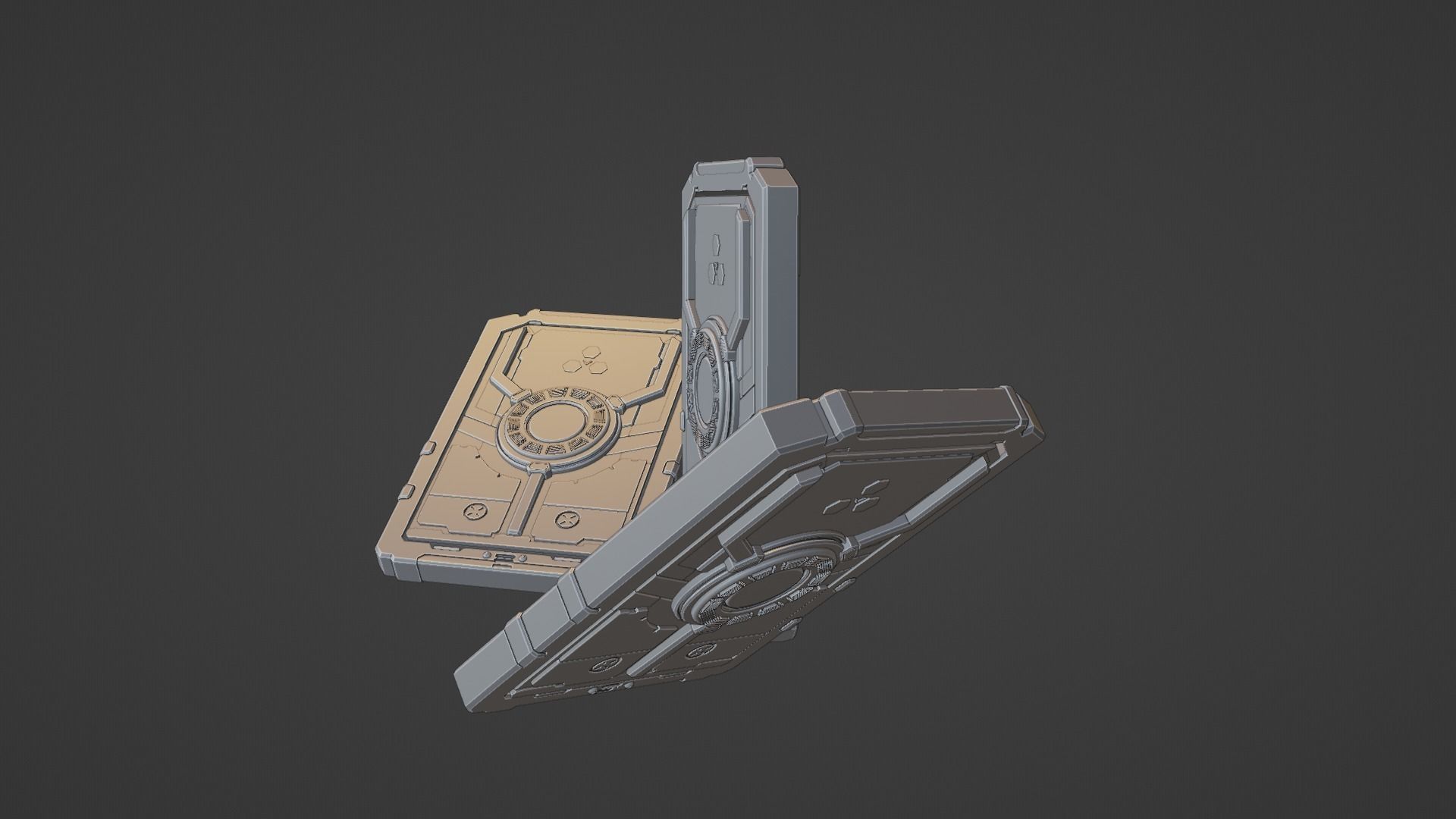 Sci-Fi card 3D model_45