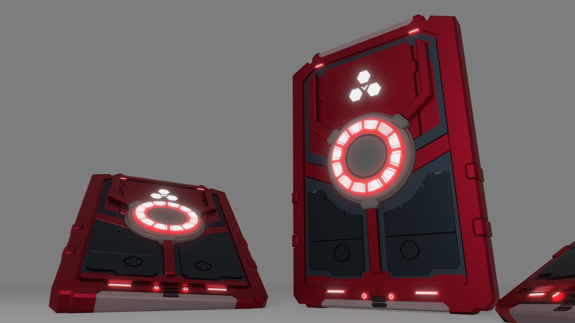 Sci-Fi card 3D model_2