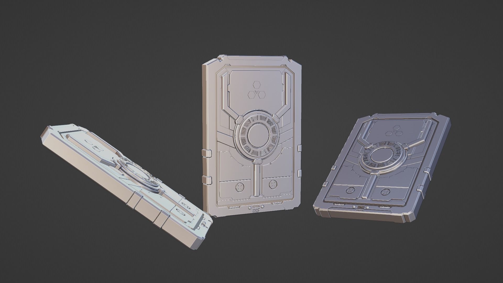 Sci-Fi card 3D model_33