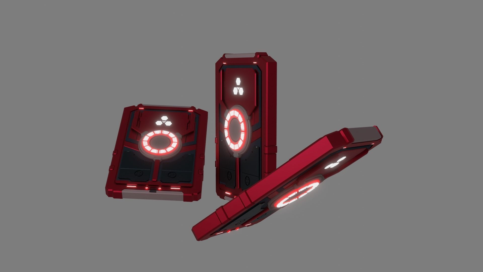 Sci-Fi card 3D model_8