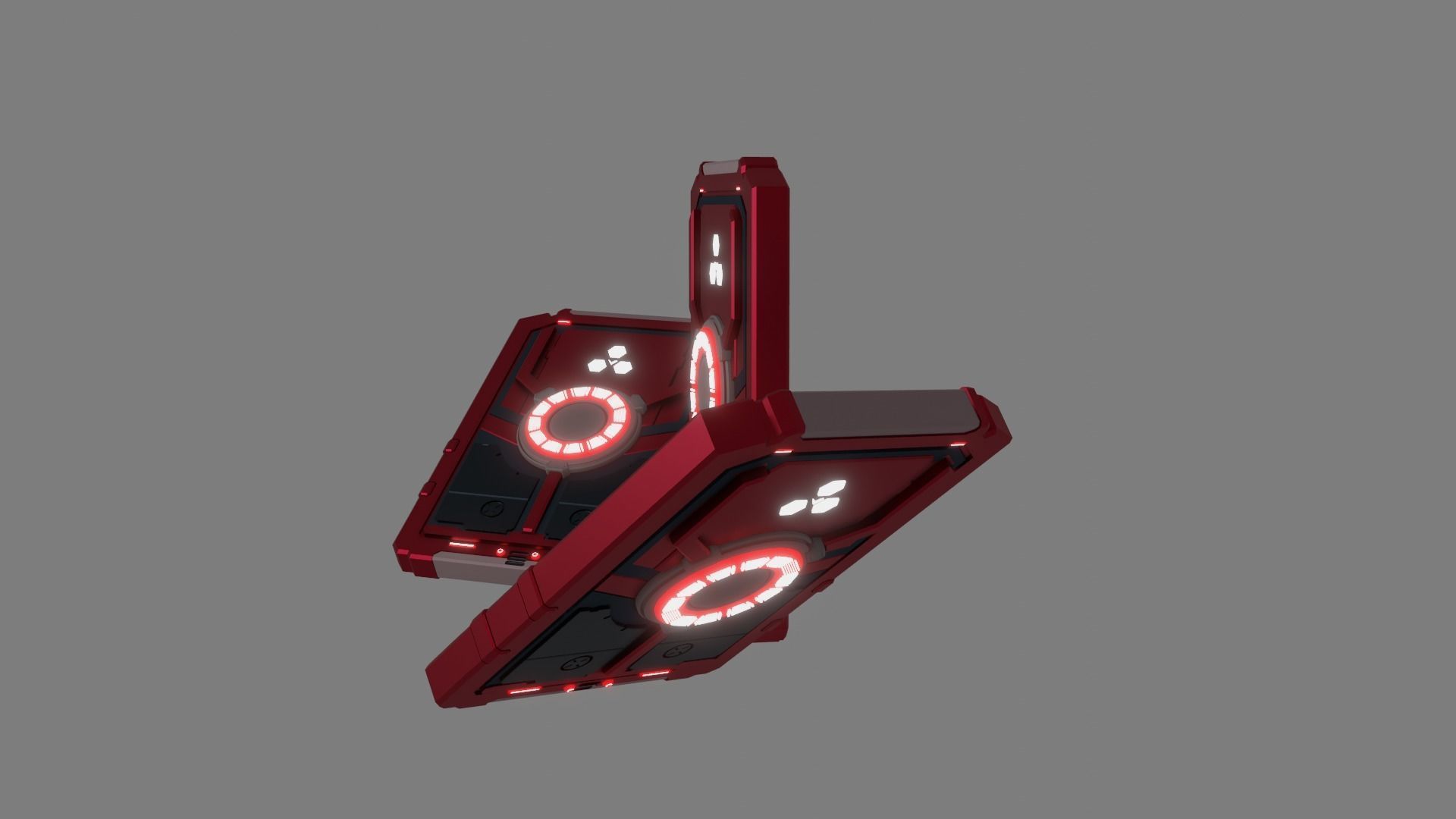 Sci-Fi card 3D model_4