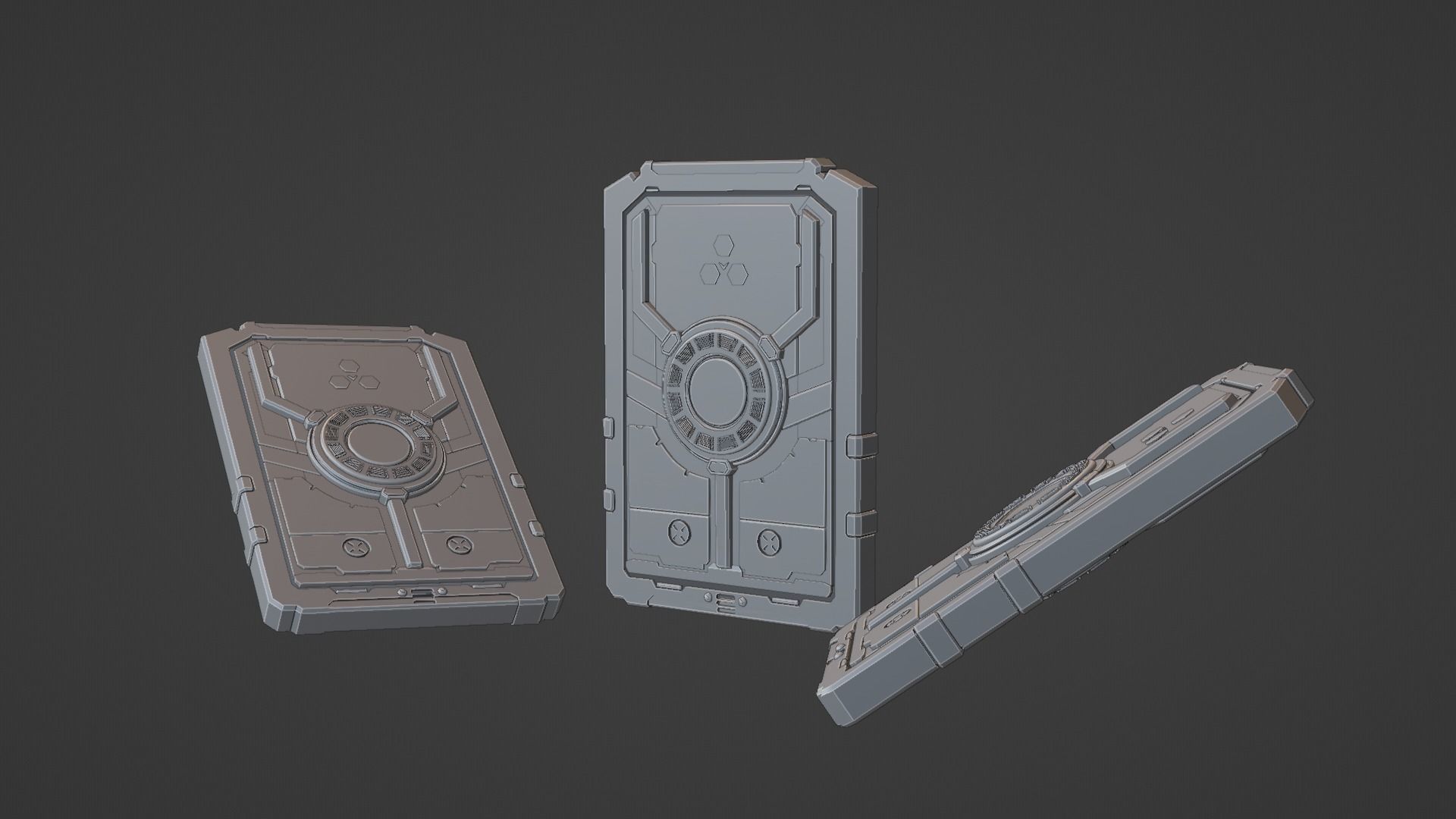 Sci-Fi card 3D model_39