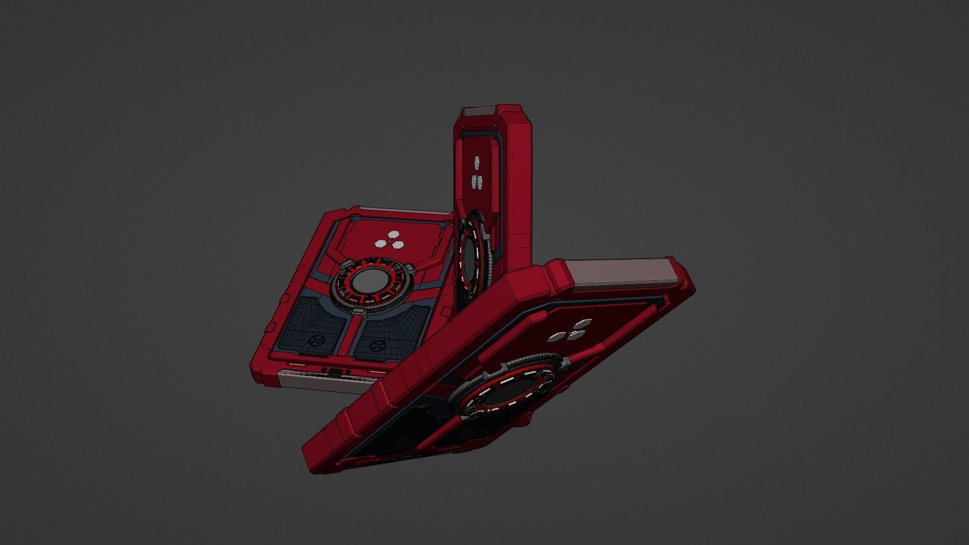 Sci-Fi card 3D model_85