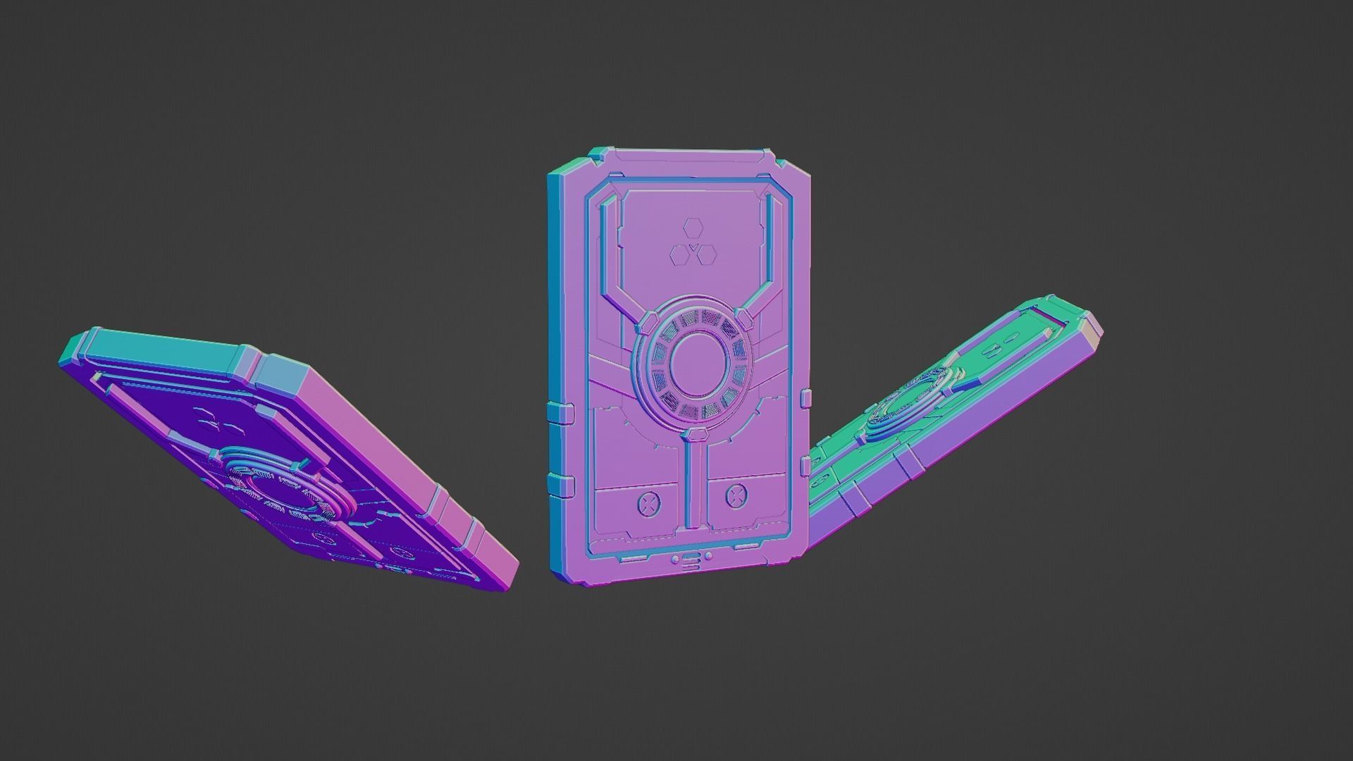 Sci-Fi card 3D model_67