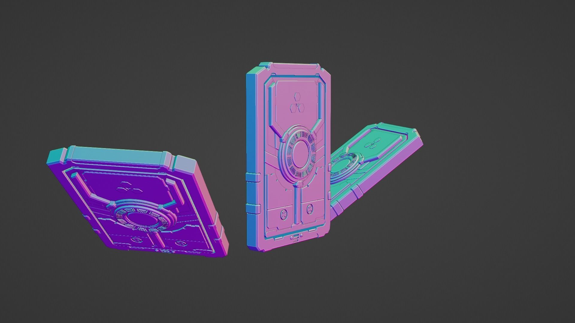 Sci-Fi card 3D model_69