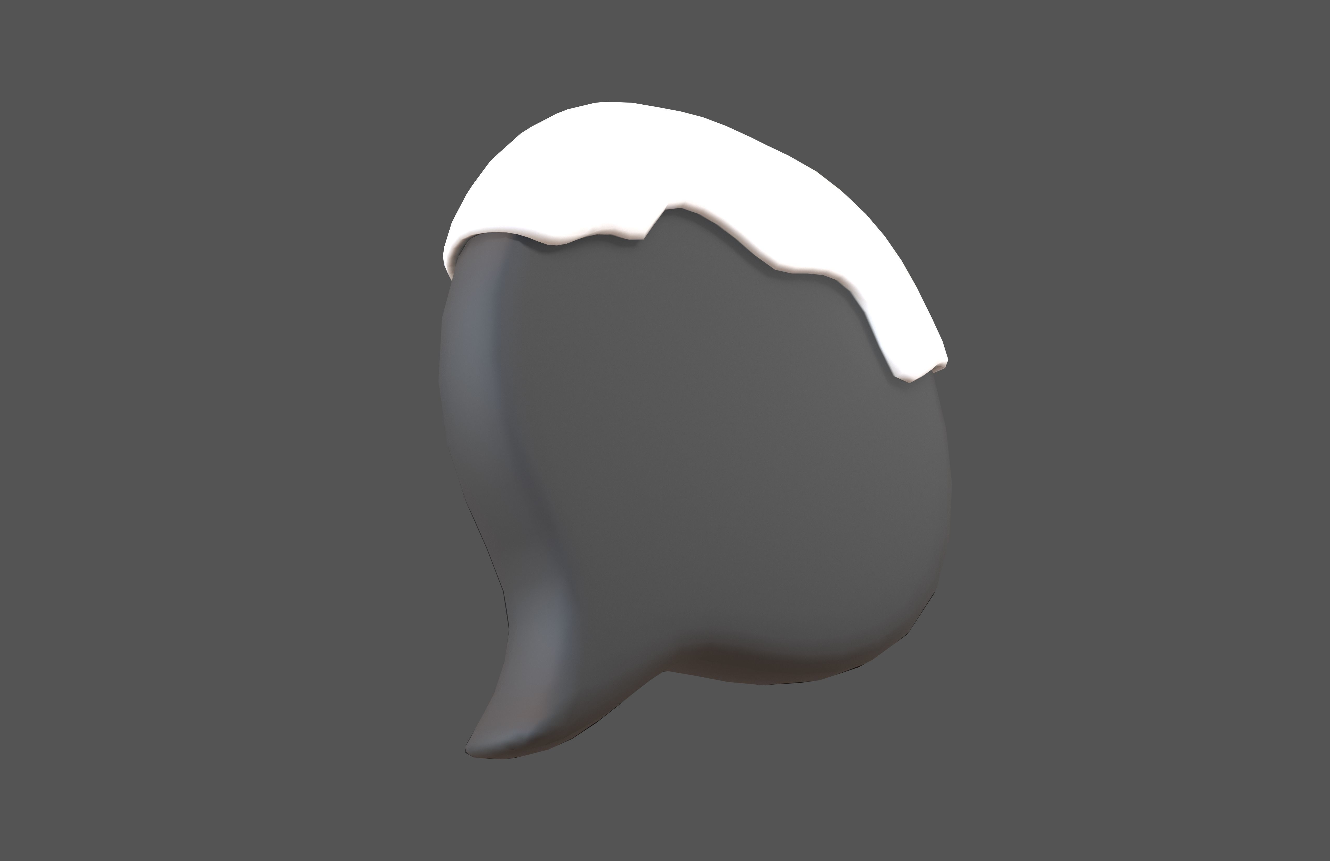 Winter Speech Balloon v1 002 Low-poly 3D model_1