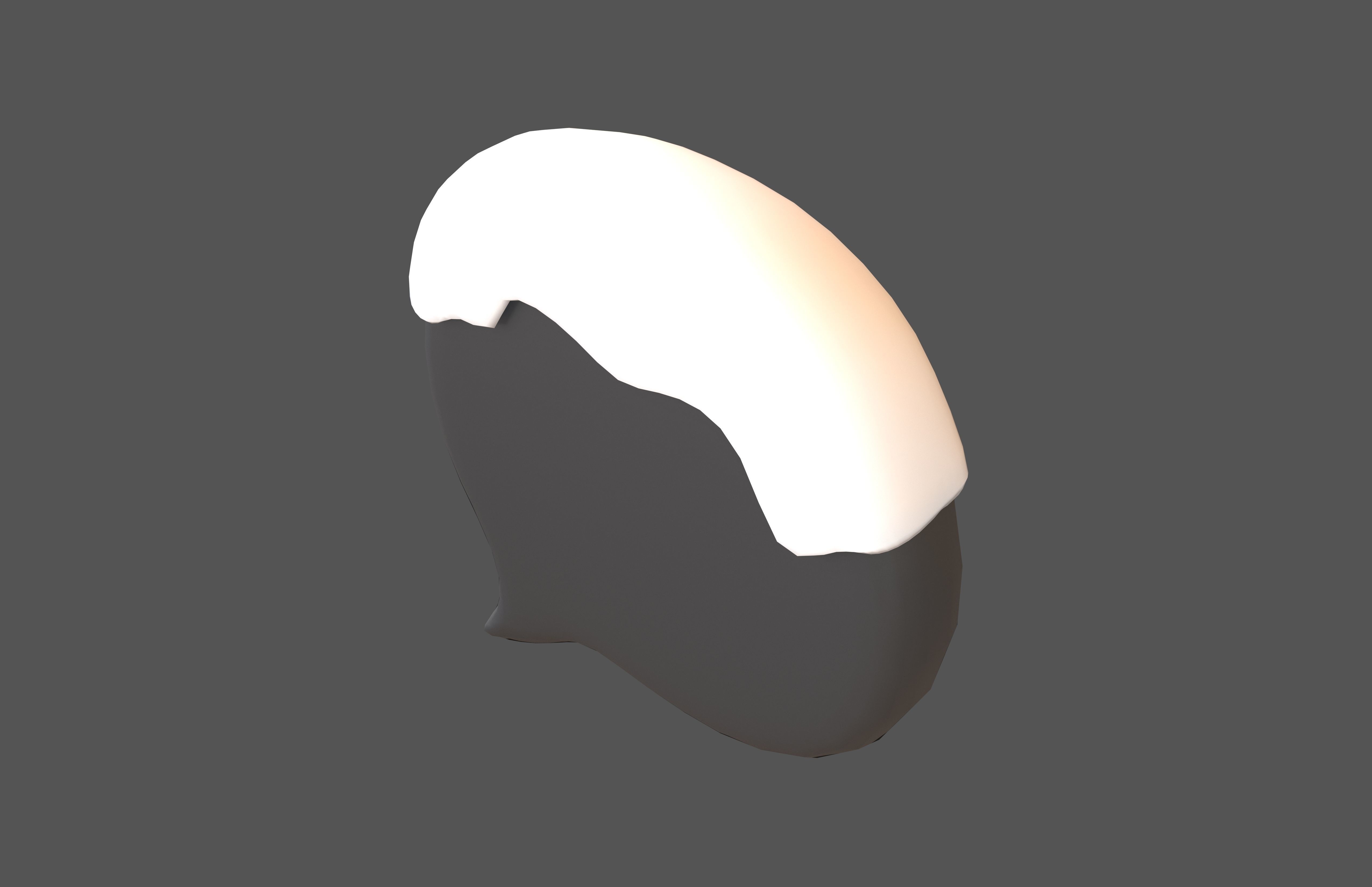 Winter Speech Balloon v1 002 Low-poly 3D model_3