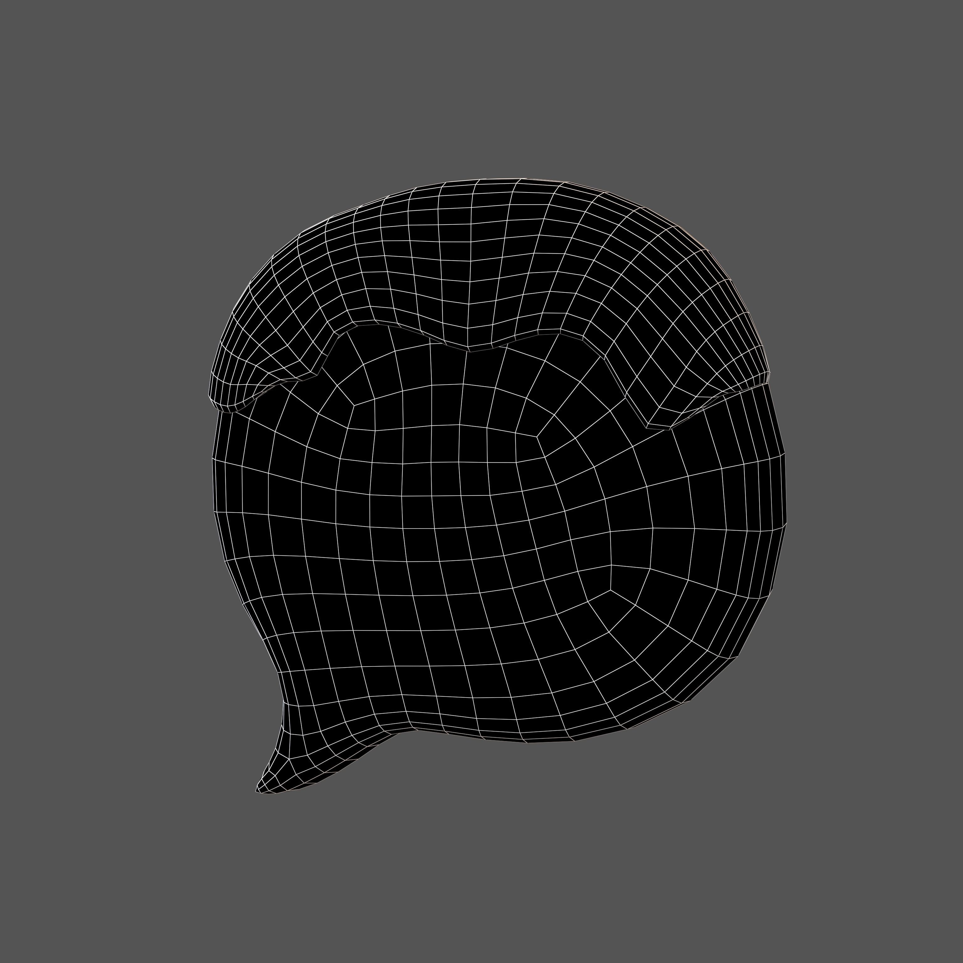 Winter Speech Balloon v1 002 Low-poly 3D model_5