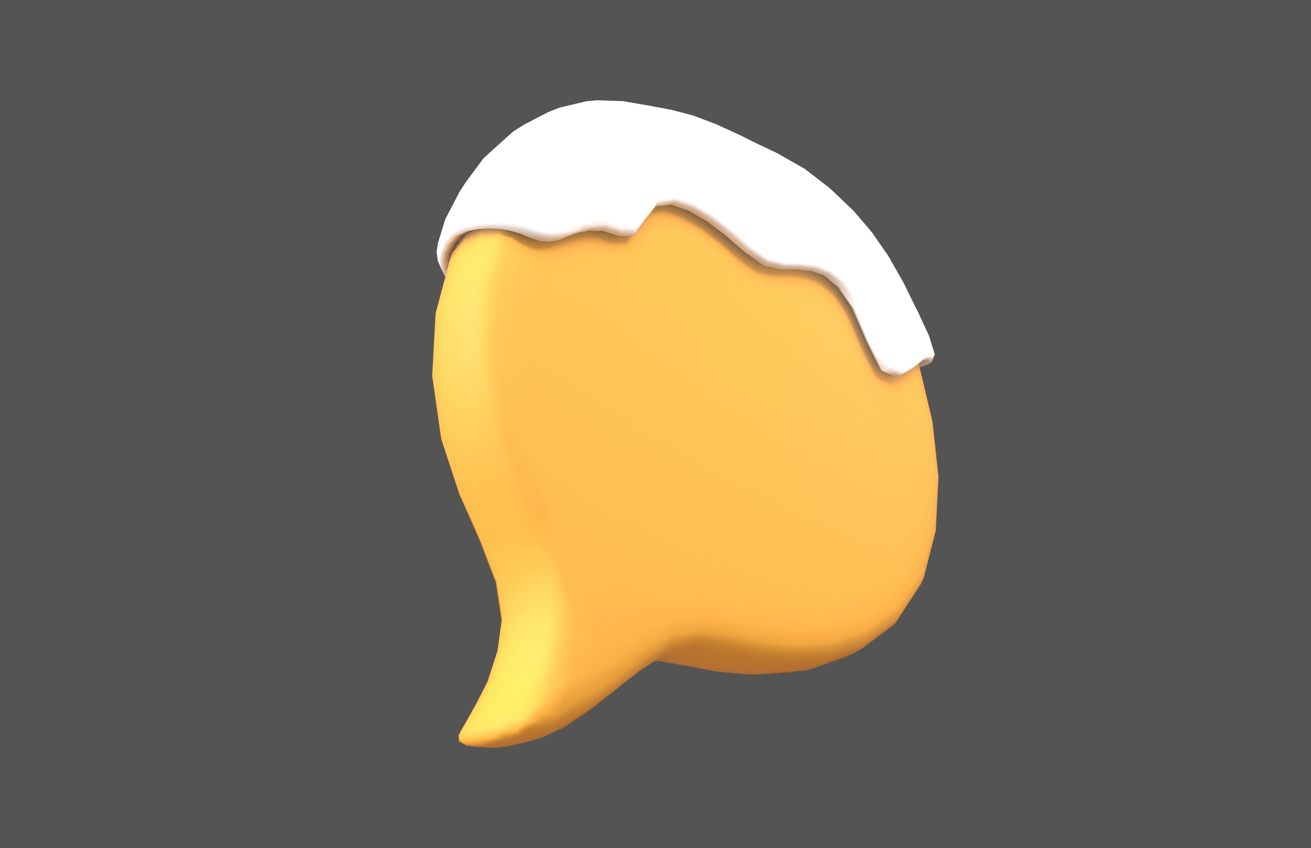 Winter Speech Balloon v1 004 Low-poly 3D model_2
