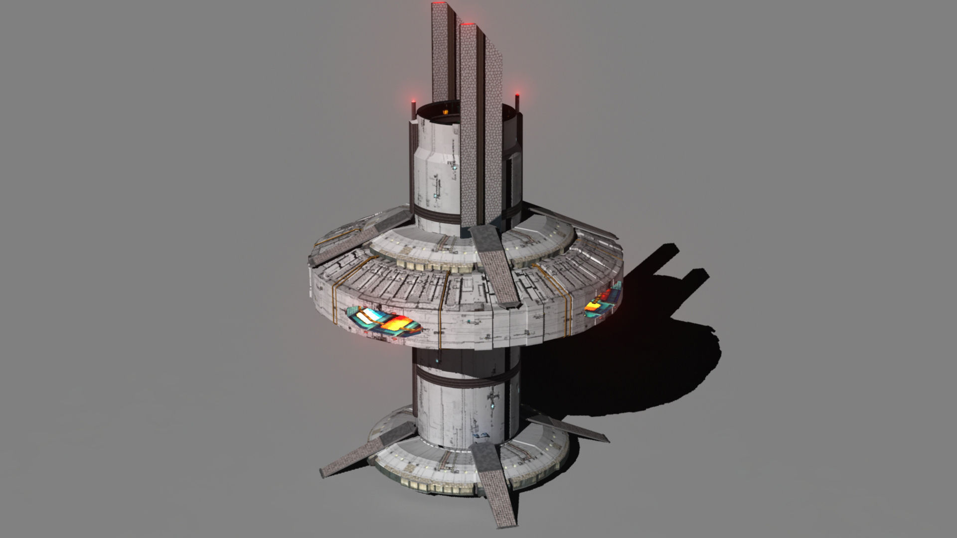 Space Station Construction Kit Low-poly 3D model_10