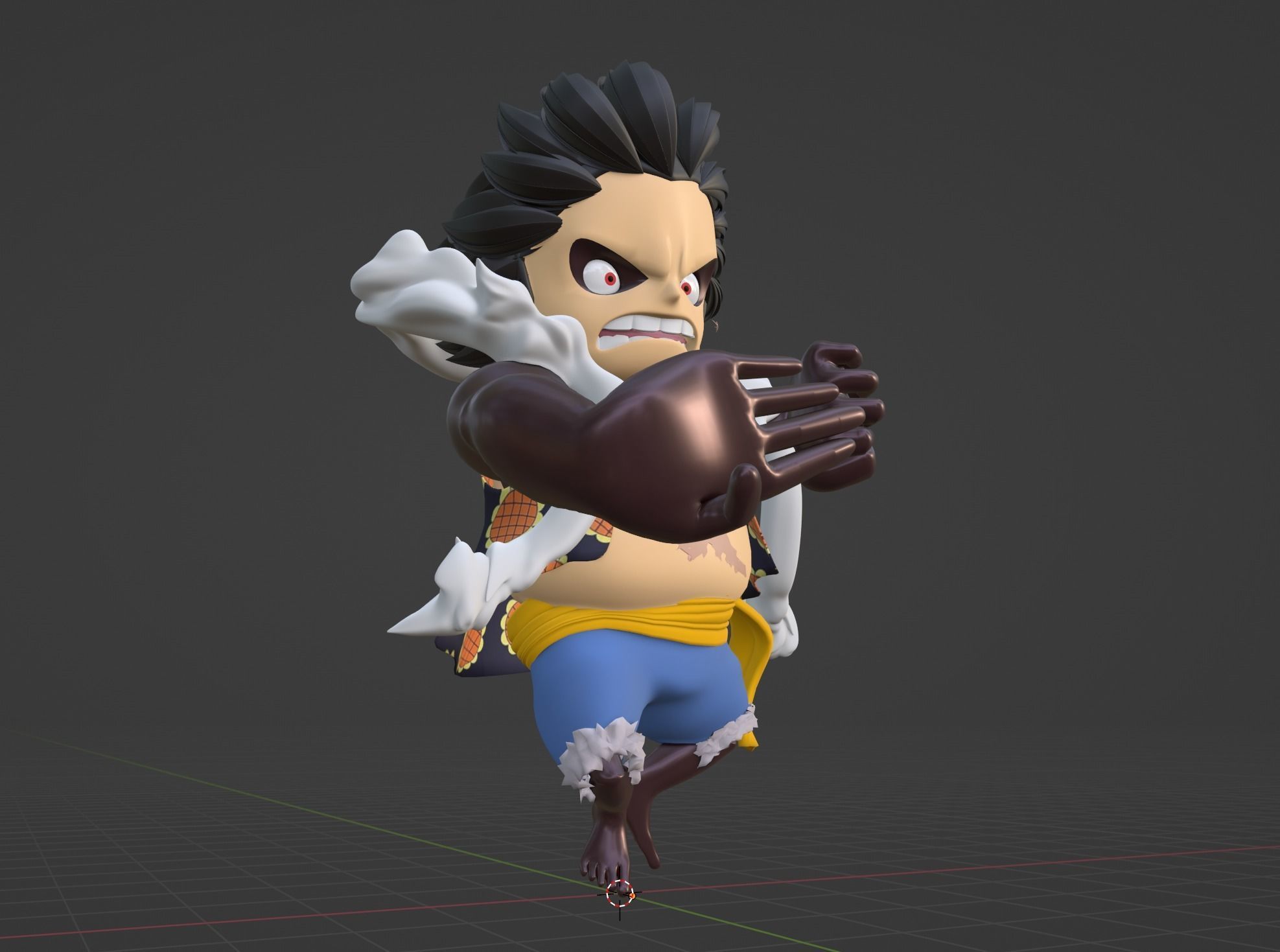 Luffy Gear4 SD - One Piece 3D model_5