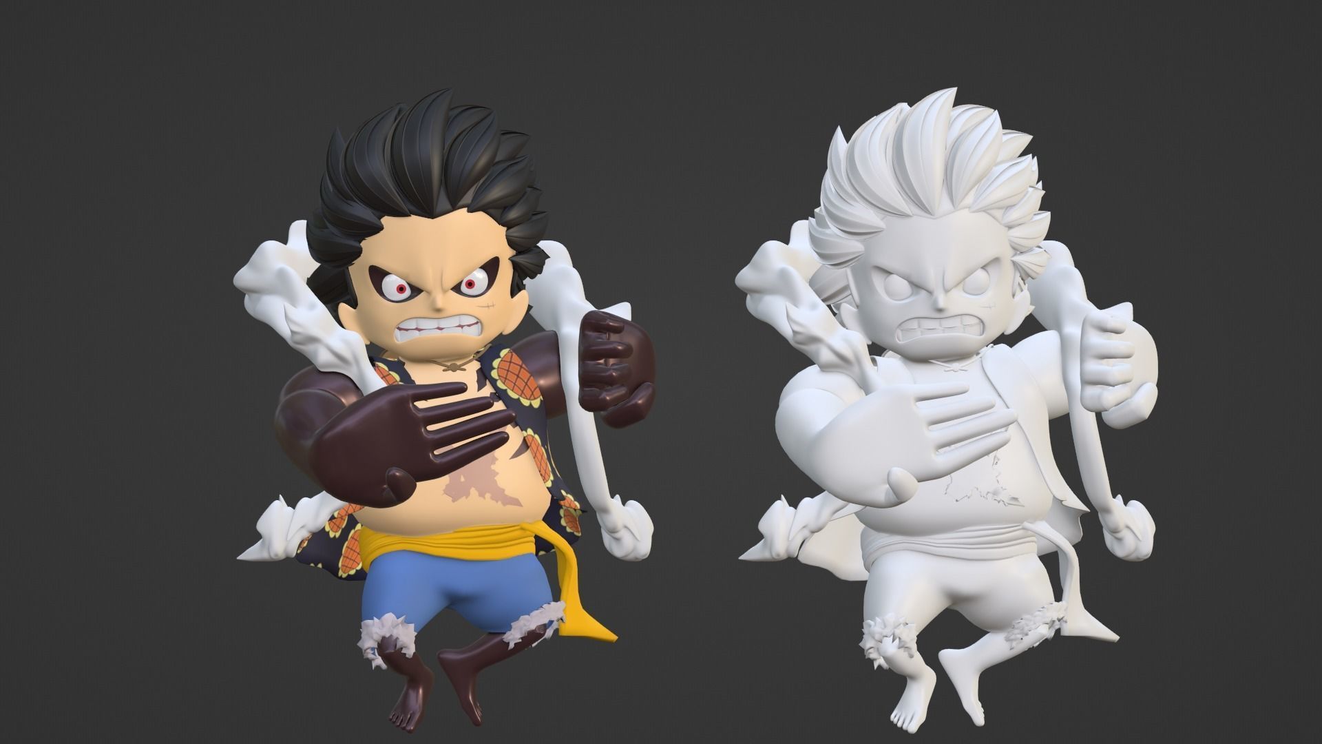 Luffy Gear4 SD - One Piece 3D model_14