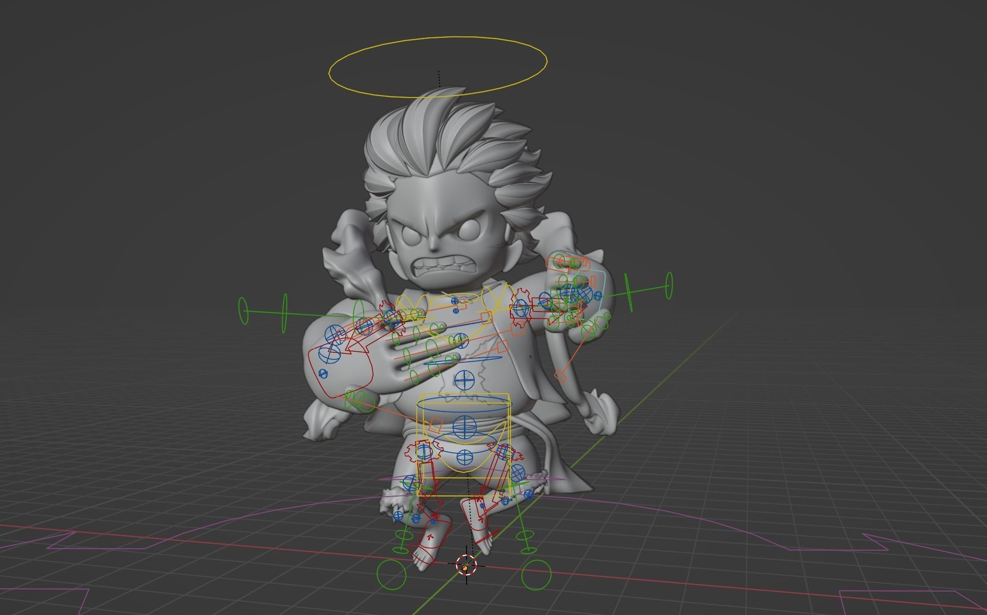 Luffy Gear4 SD - One Piece 3D model_13