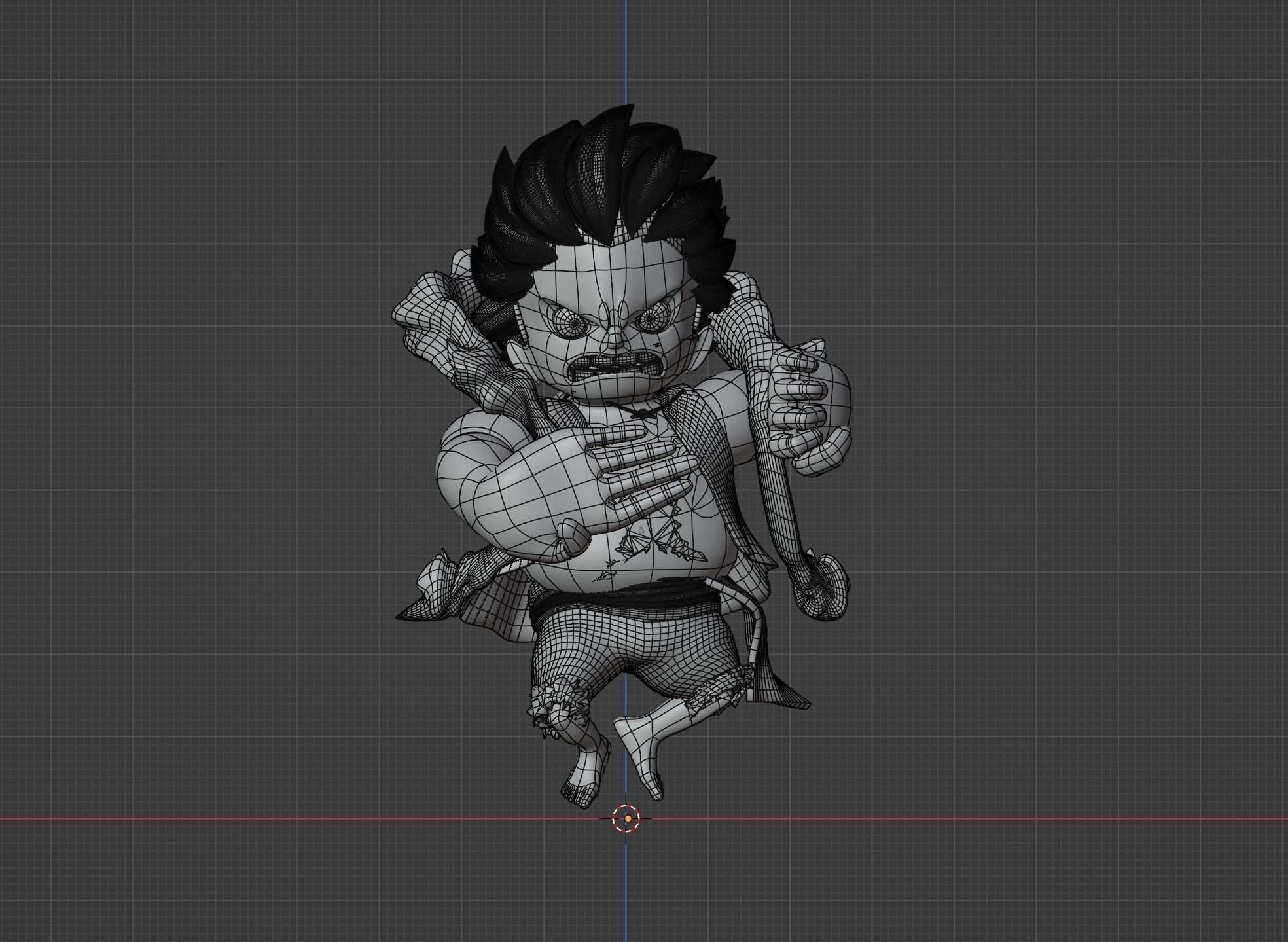 Luffy Gear4 SD - One Piece 3D model_9