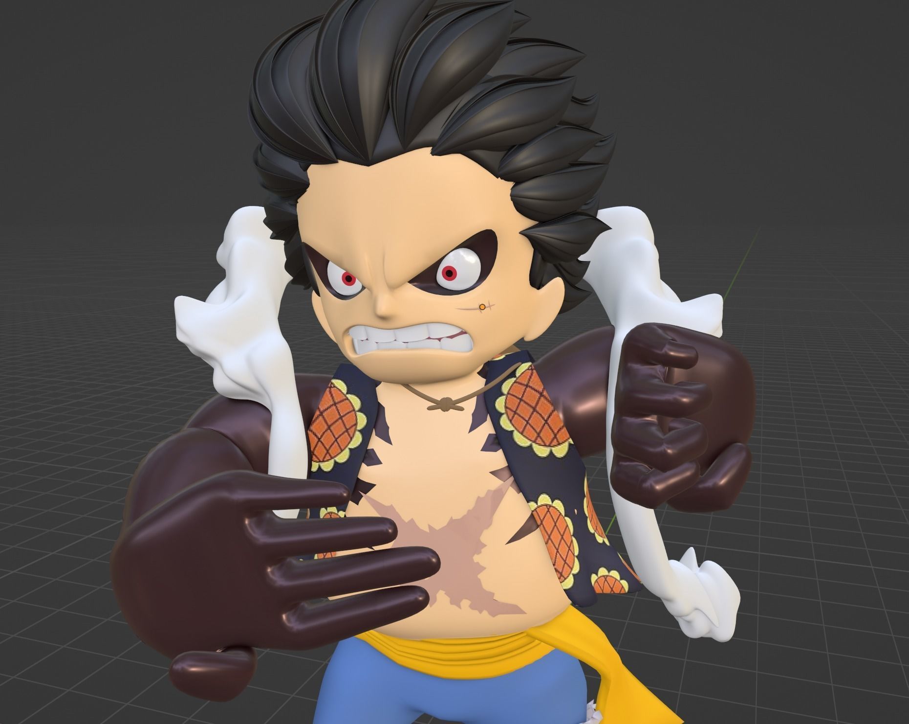 Luffy Gear4 SD - One Piece 3D model_8