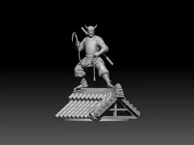 Ninja in Sengoku Japan 3D print model