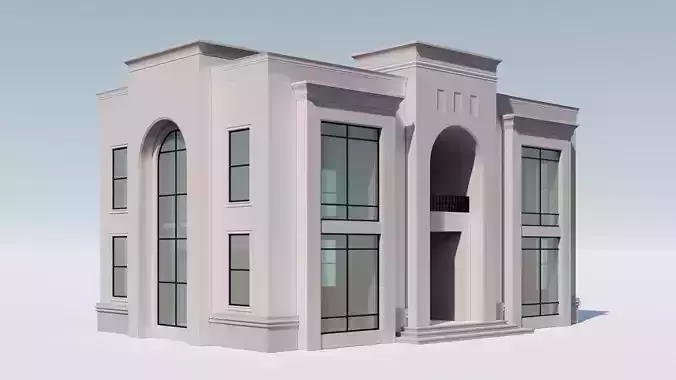 Neoclassic house  3D model