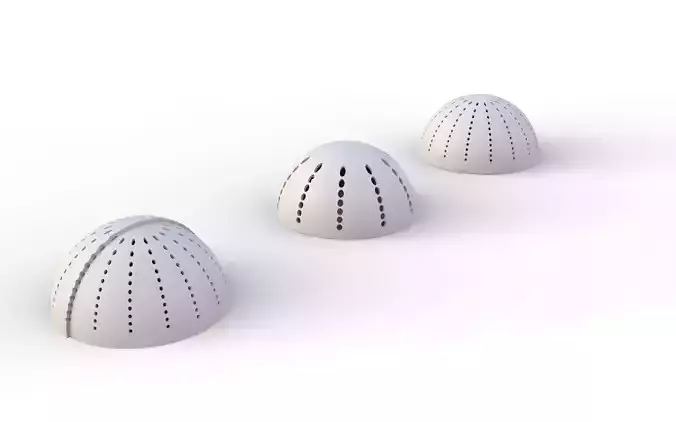perforated hemisphere