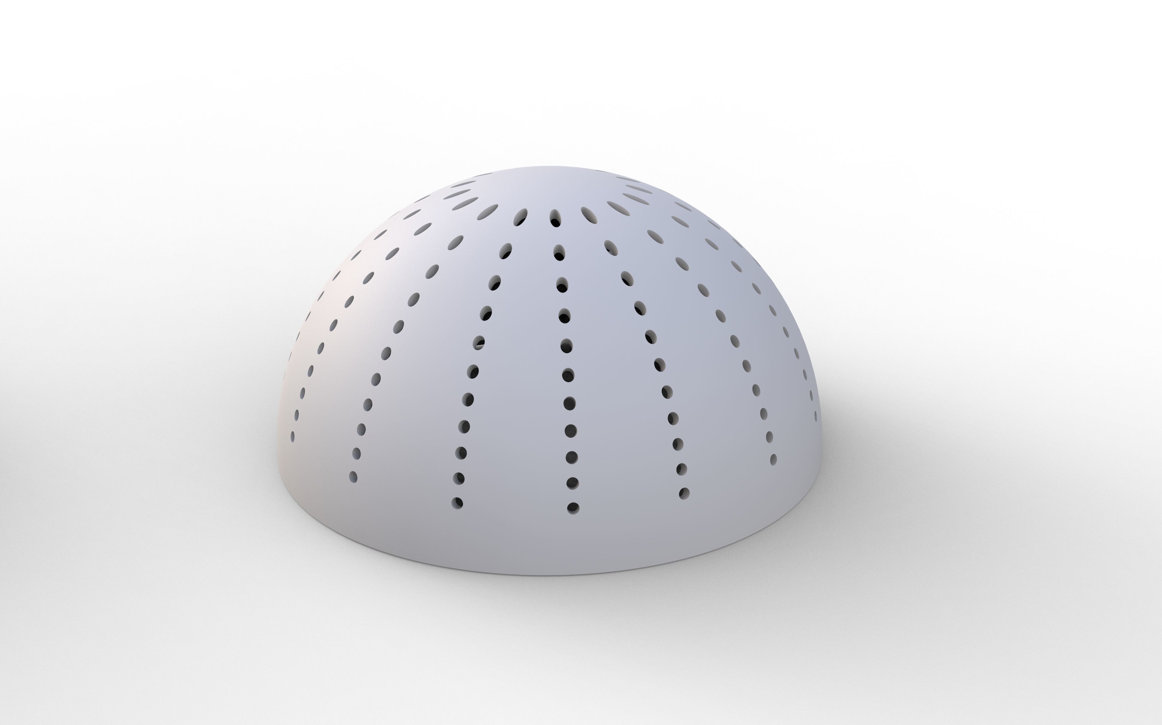 perforated hemisphere Free 3D model_2