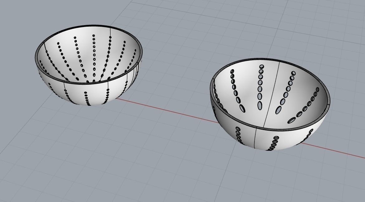 perforated hemisphere Free 3D model_7