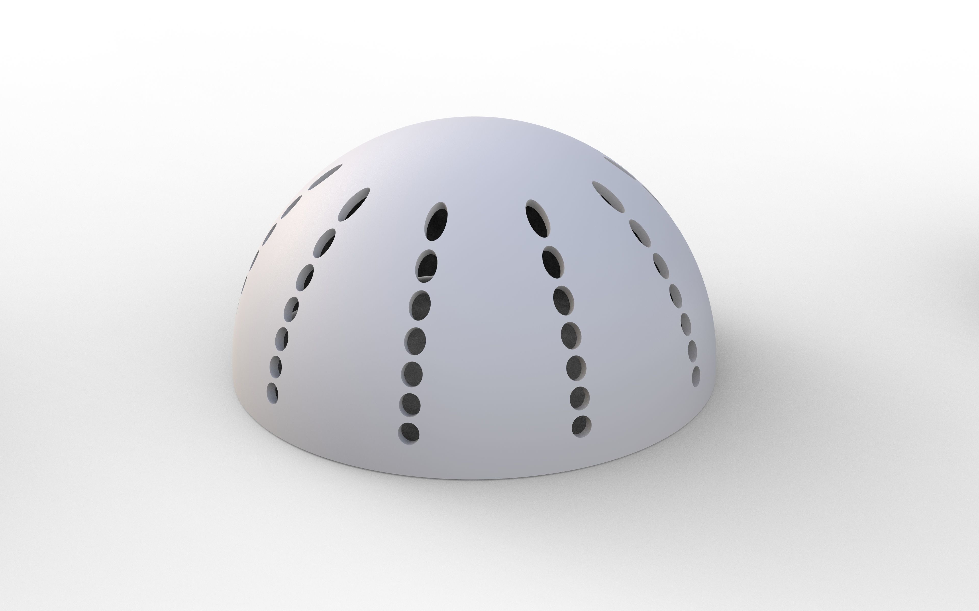 perforated hemisphere Free 3D model_3