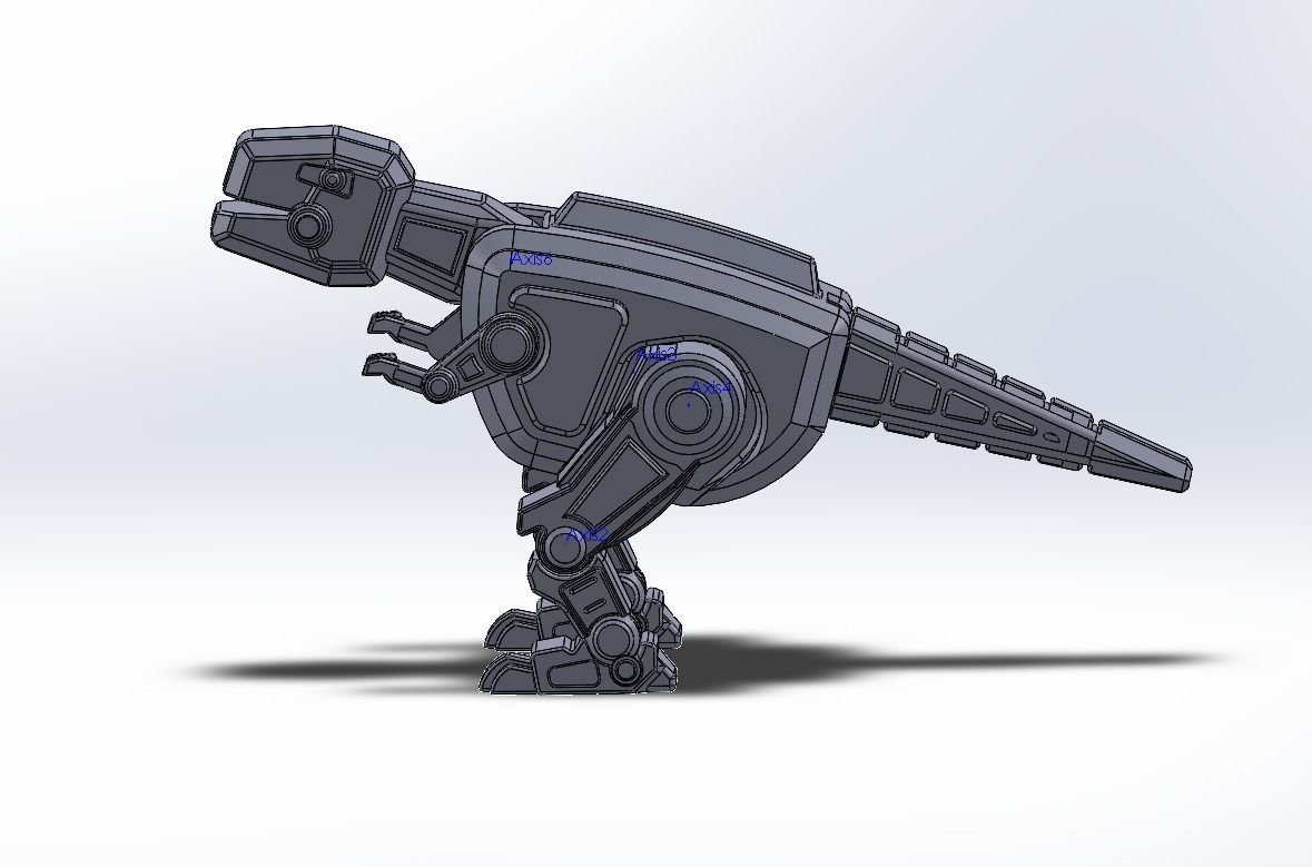 Robot dinosaur model 3D print model_7