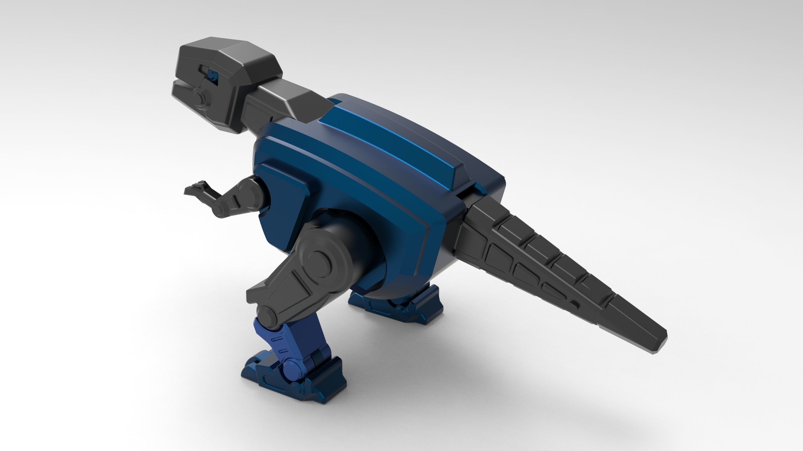 Robot dinosaur model 3D print model_3