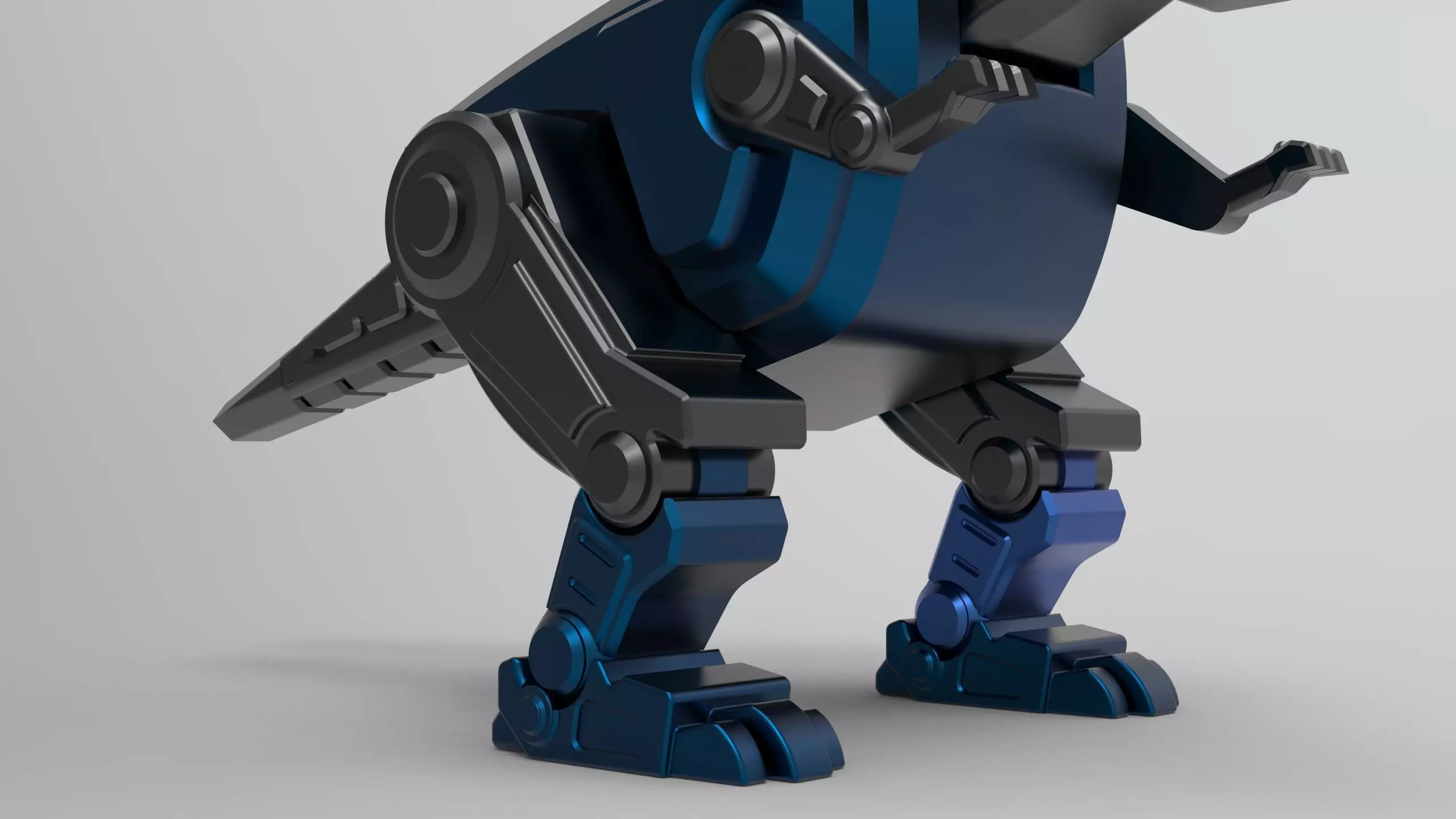 Robot dinosaur model 3D print model_0