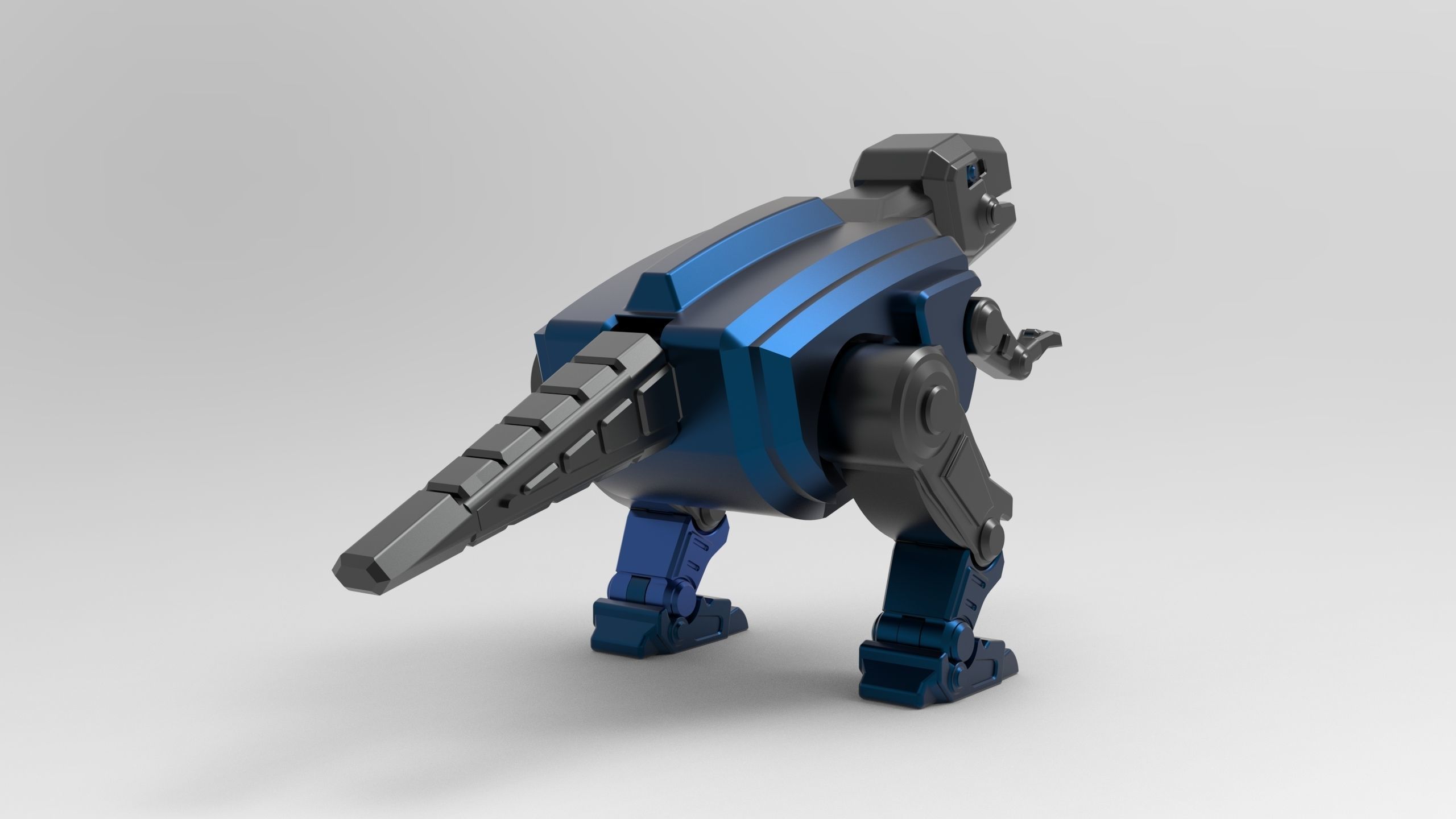 Robot dinosaur model 3D print model_6