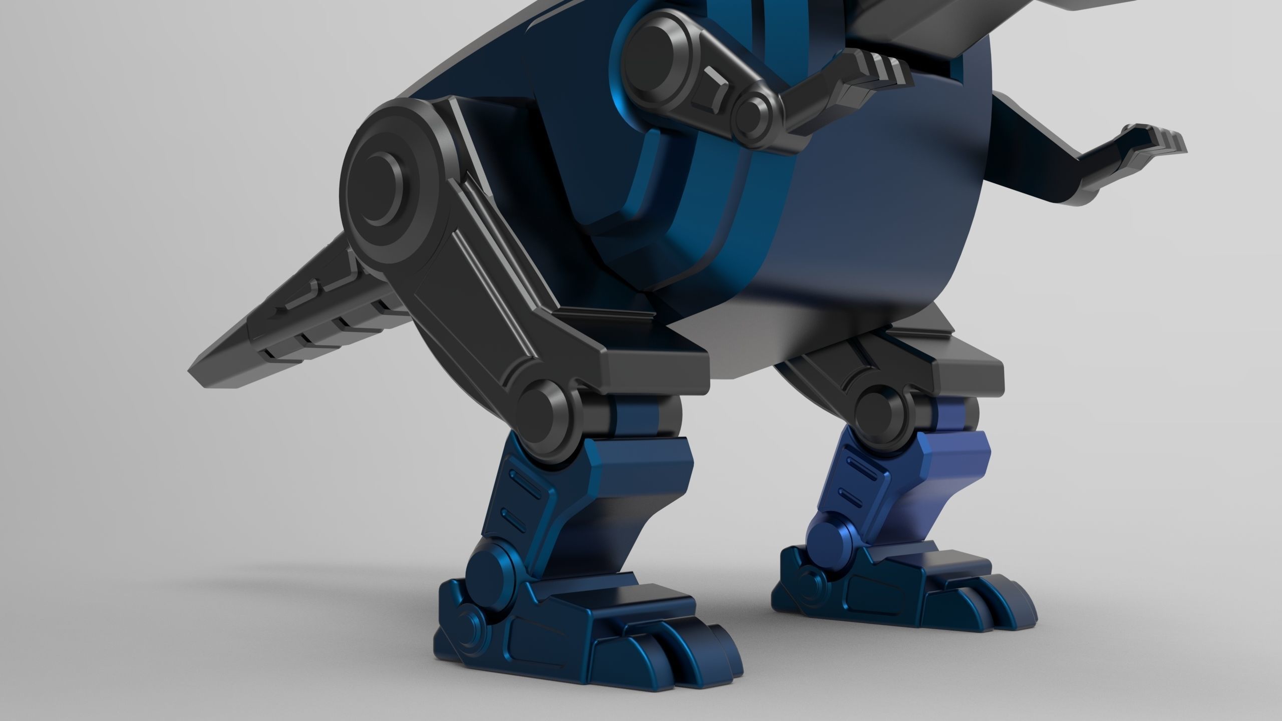 Robot dinosaur model 3D print model_5