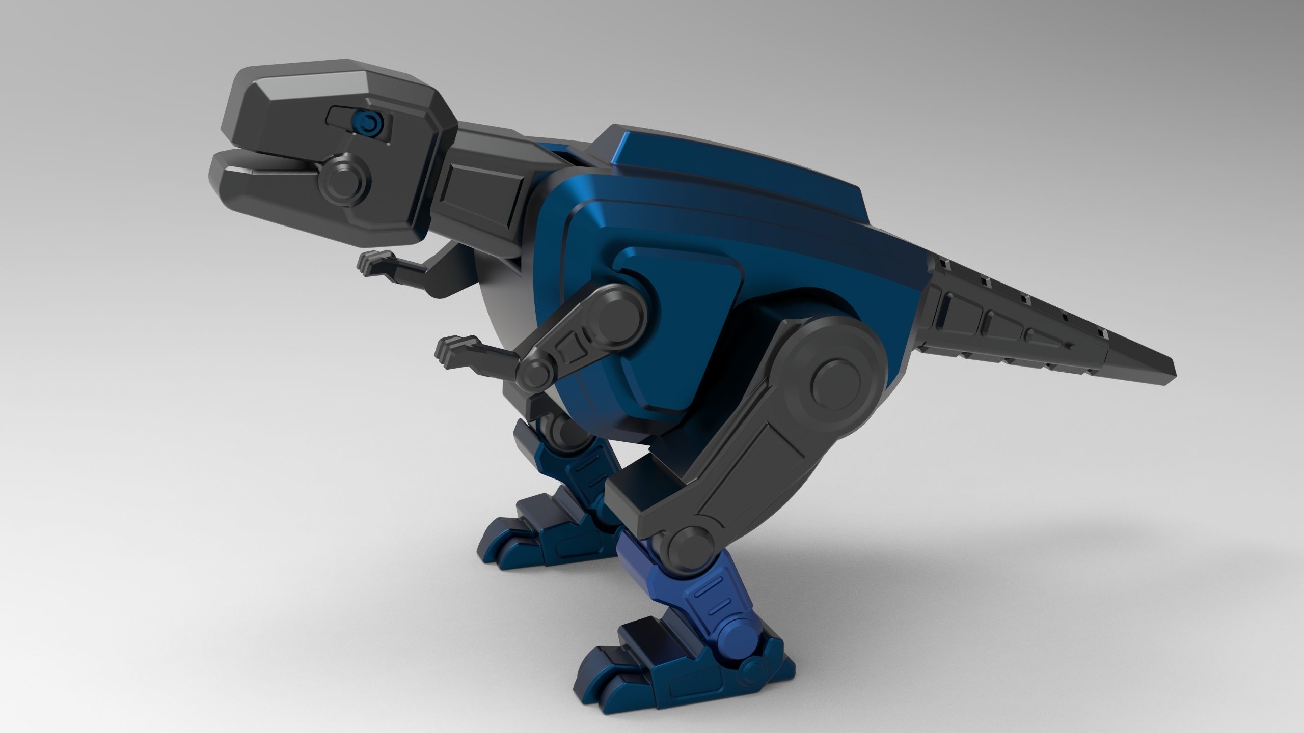 Robot dinosaur model 3D print model_1