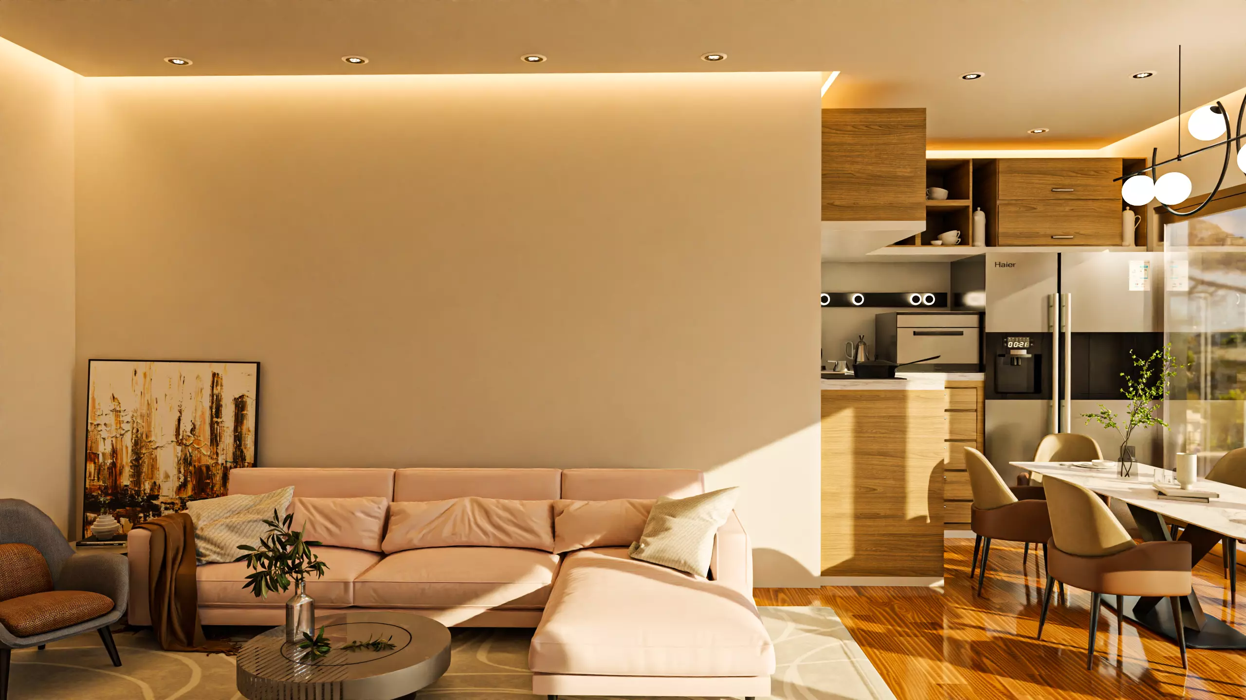 Lounge  3D model high poly 3D model_0