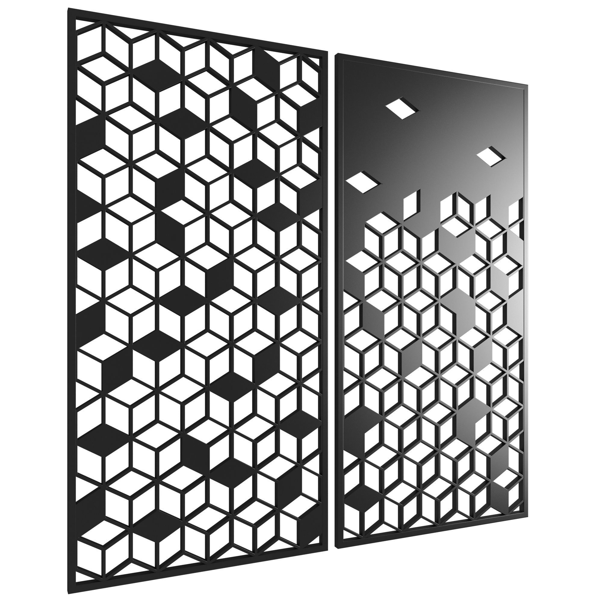 Exterior Decorative Panel CNC model 3D model_2
